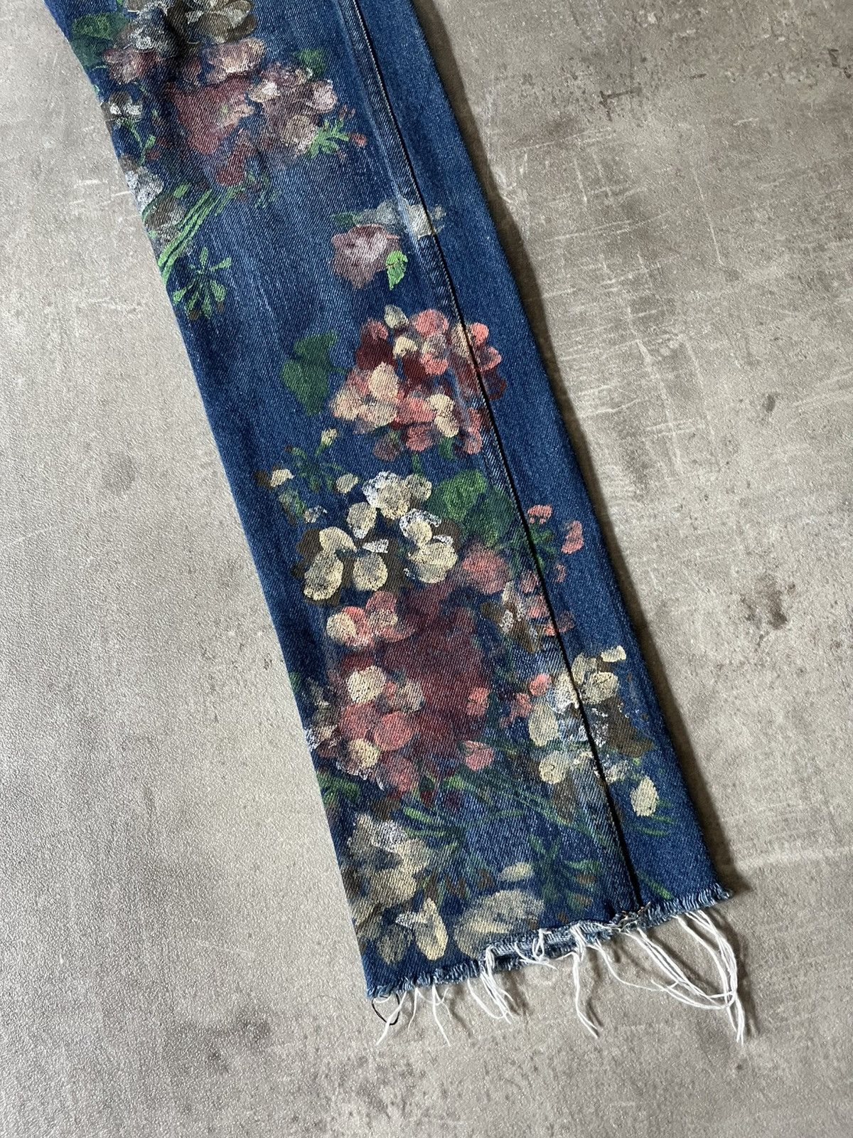 Gucci Gucci A/W 16 Hand Painted Floral jeans blue rare Size US 32 / EU 48 - 4 Thumbnail
