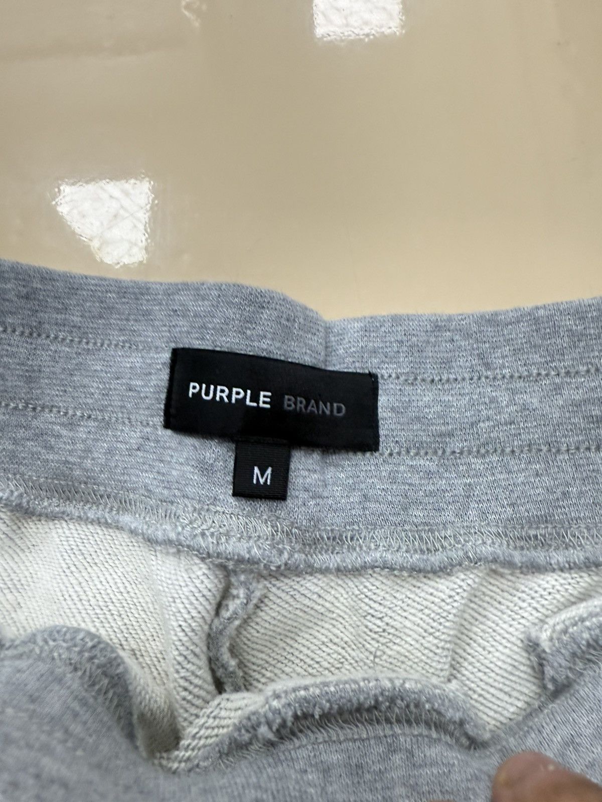 Purple Brand Purple Brand French Terry Heather Wordmark Size US 32 / EU 48 - 3 Thumbnail