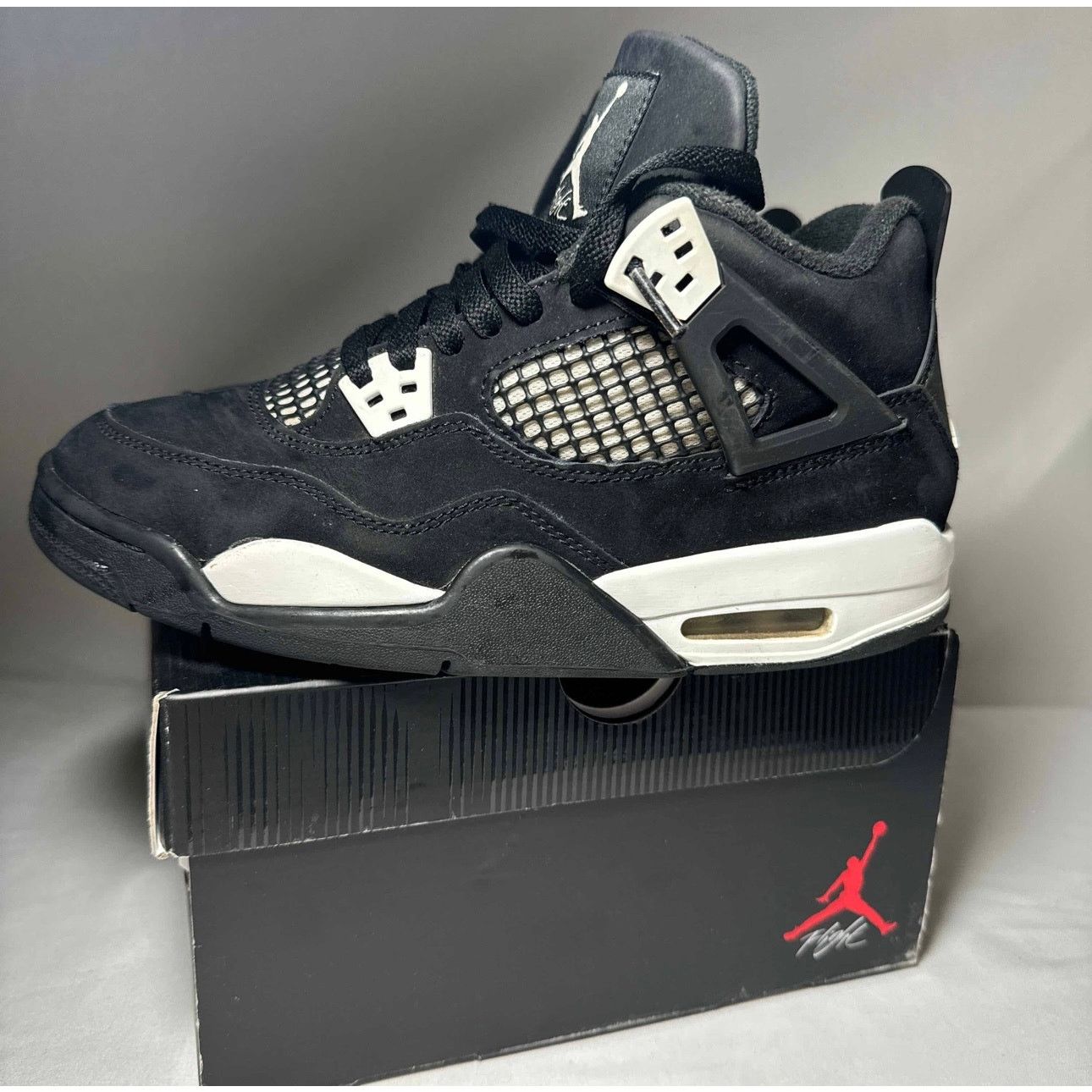 Jordan Brand × Nike Size 6.5 - Air Jordan 4 Retro GS White Thunder Men's Shoes Size US 6.5 / EU 39-40 - 9 Thumbnail