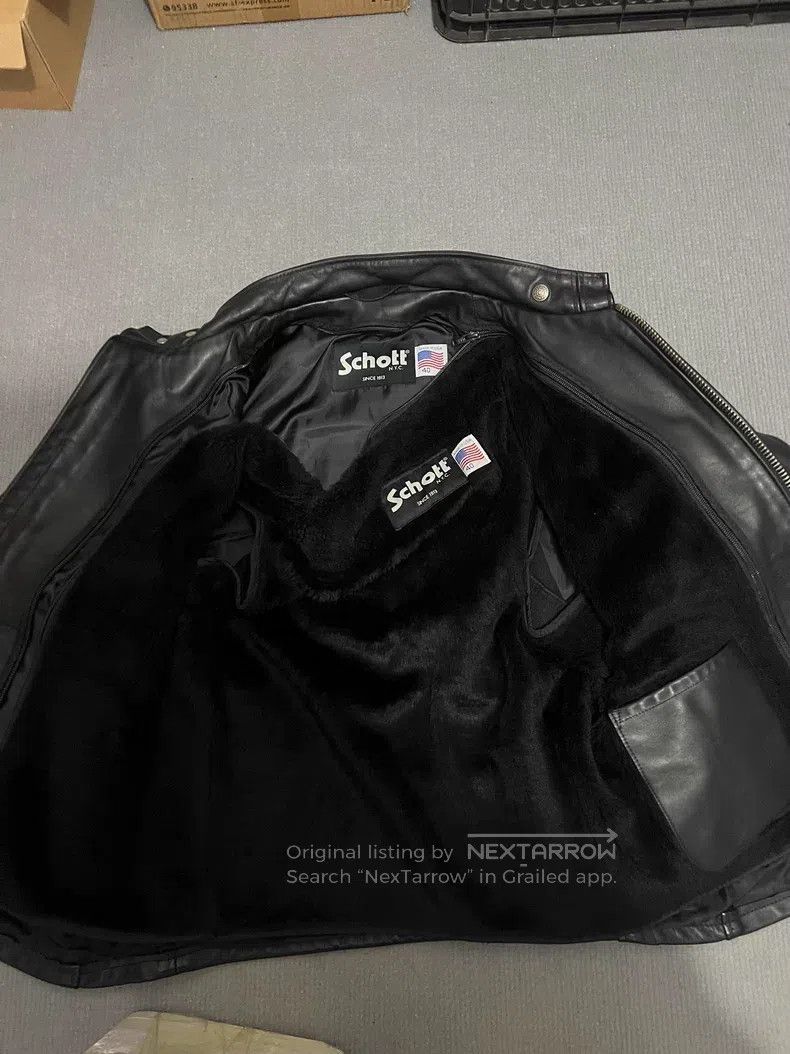 Schott Schott Classic stand-up collar coffee rider motorcycle bik Size US L / EU 52-54 / 3 - 5 Thumbnail