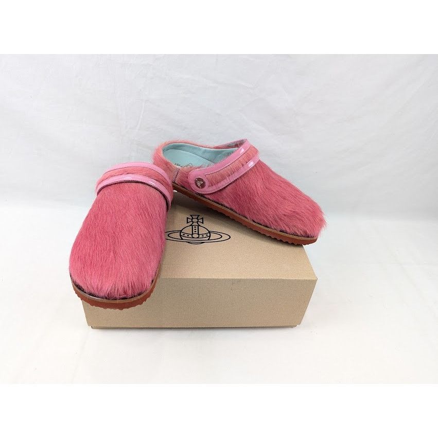 Vivienne Westwood o1rshd1 Oz Clogs With Hair Calf in Pink Size US 11 / EU 44 - 21 Thumbnail