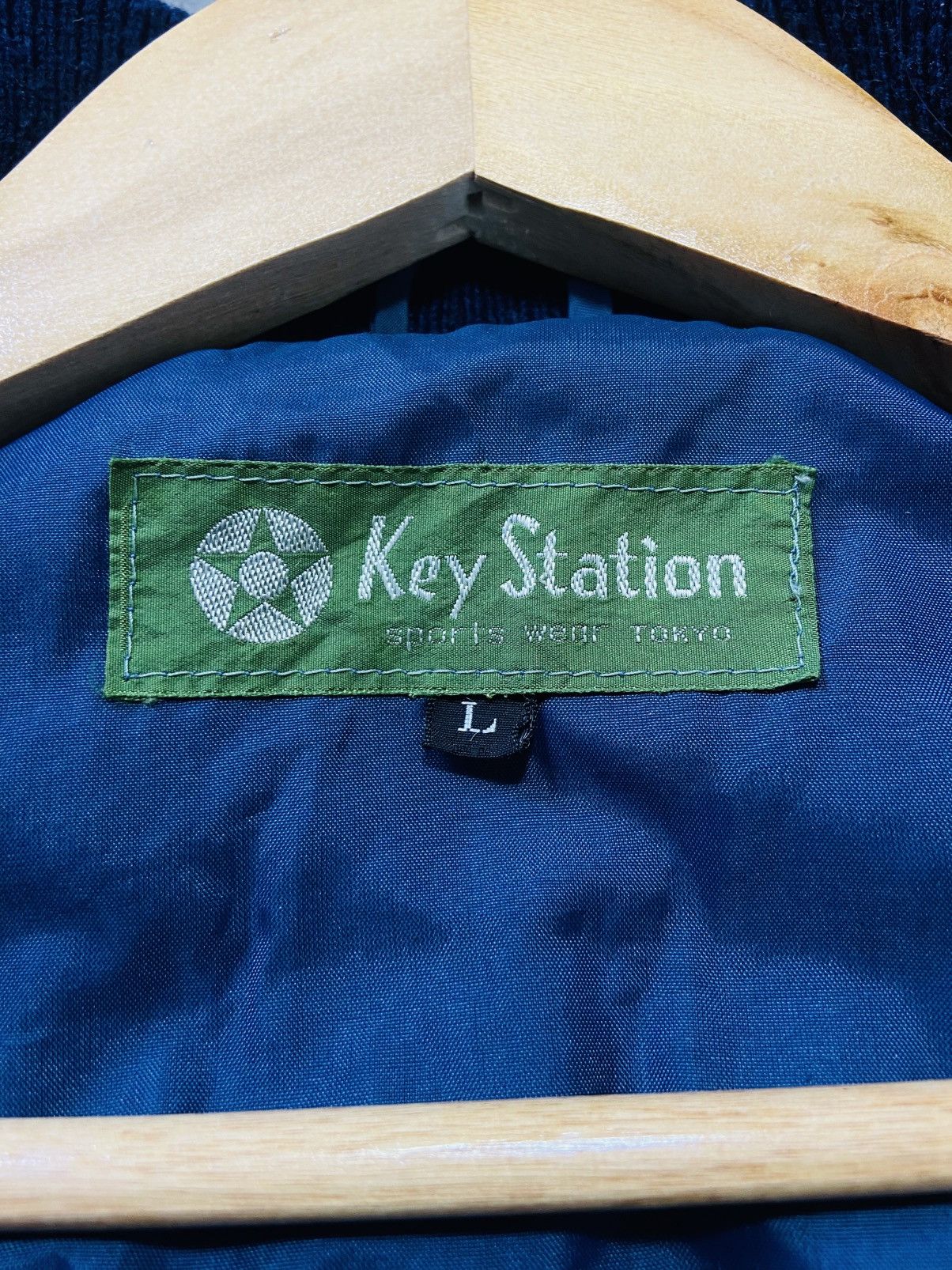Vintage Vintage Key Station Wool Varsity Jacket Size US L / EU 52-54 / 3 - 14 Thumbnail