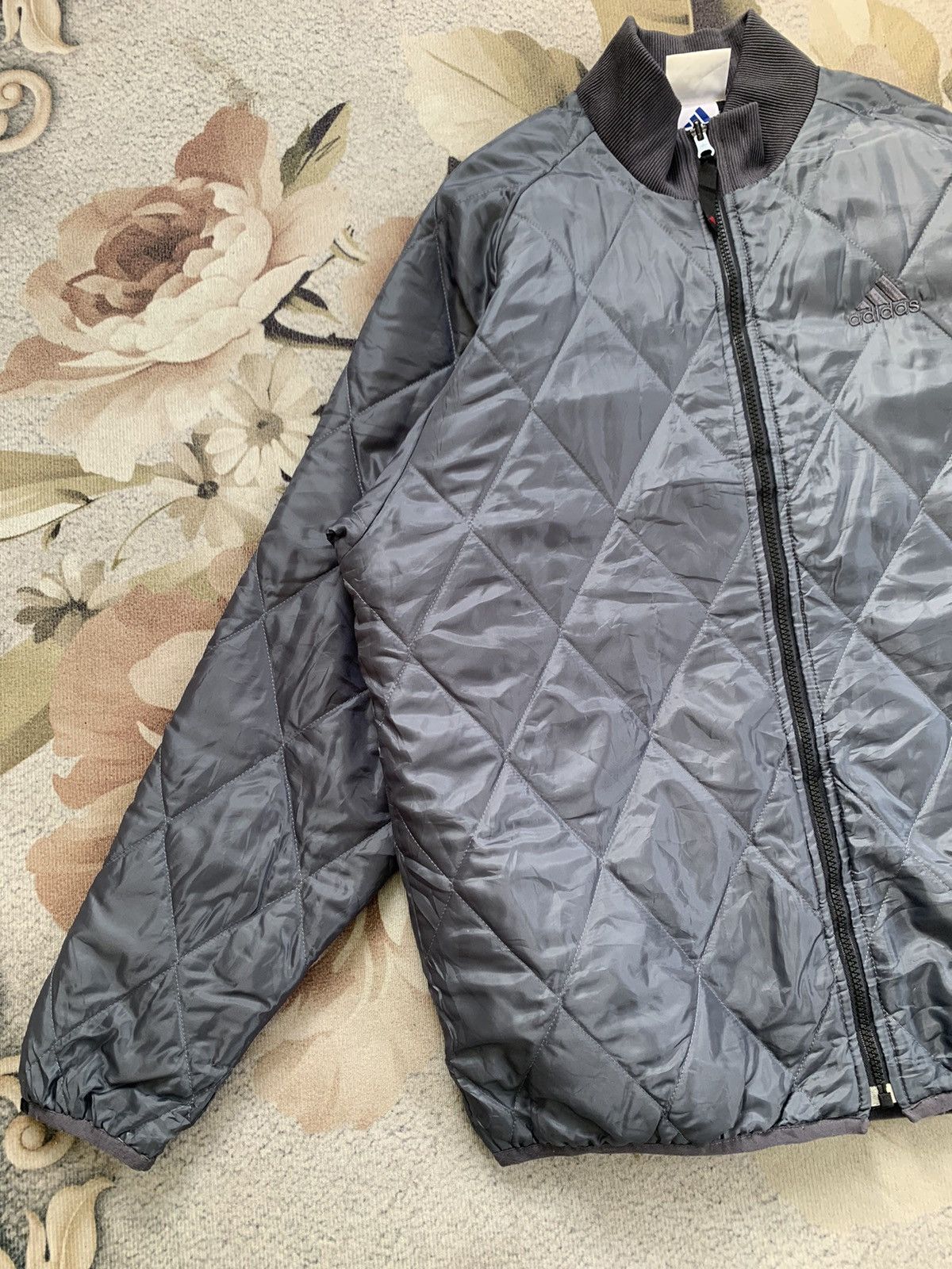 Adidas × Vintage Vtg Adidas Quilted Jacket Size US M / EU 48-50 / 2 - 3 Thumbnail
