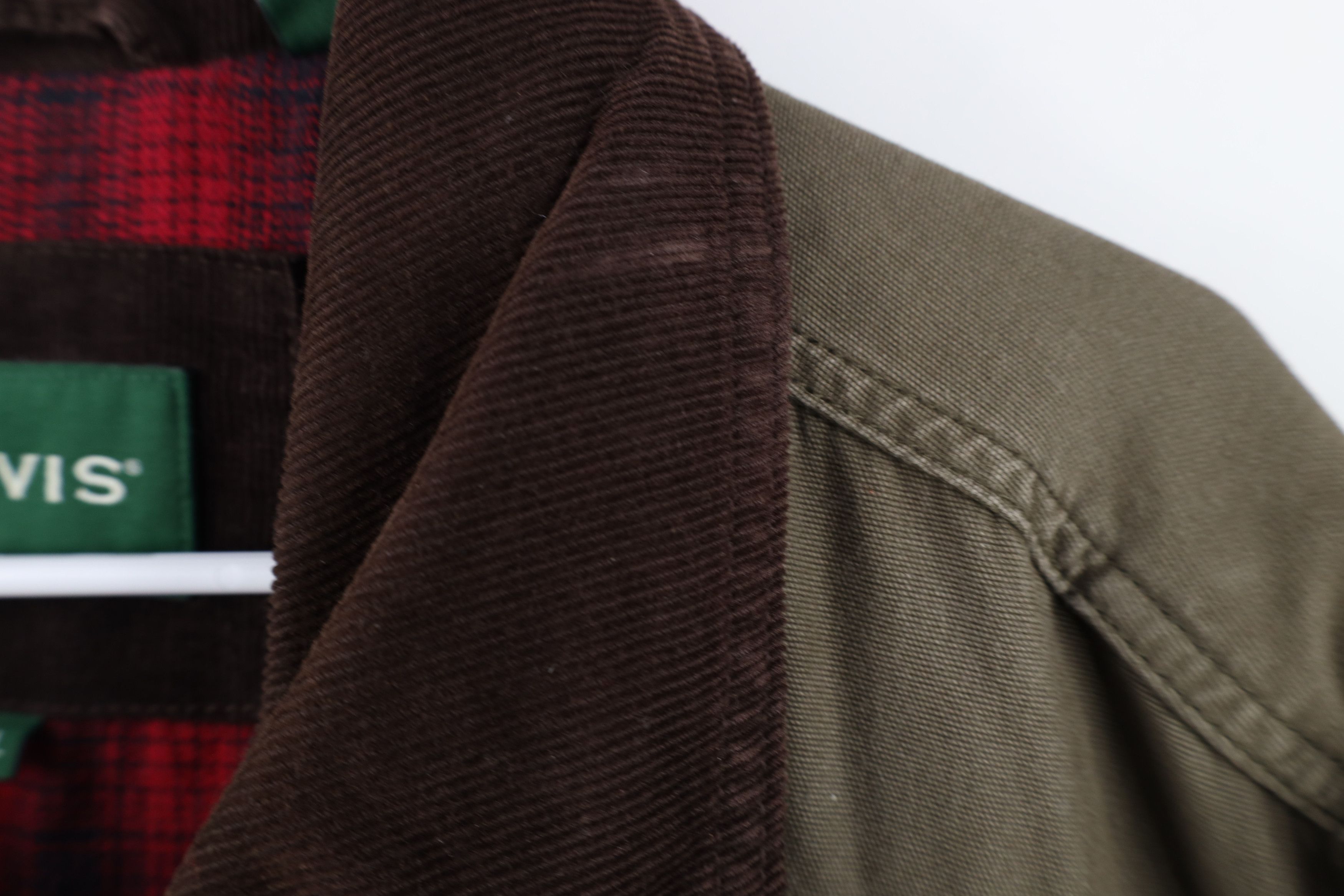 Orvis Vintage Orvis Flannel Lined Chore Barn Jacket Green Cotton Size US XL / EU 56 / 4 - 4 Thumbnail