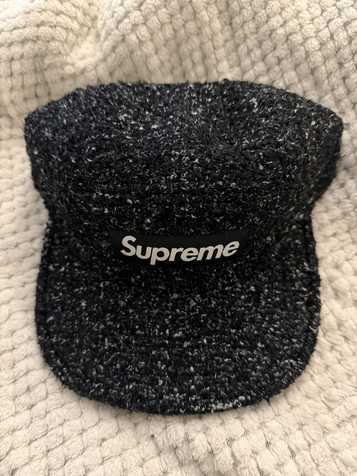 Supreme Bouclé Camp Cap - Black & White Size ONE SIZE - 1 Thumbnail
