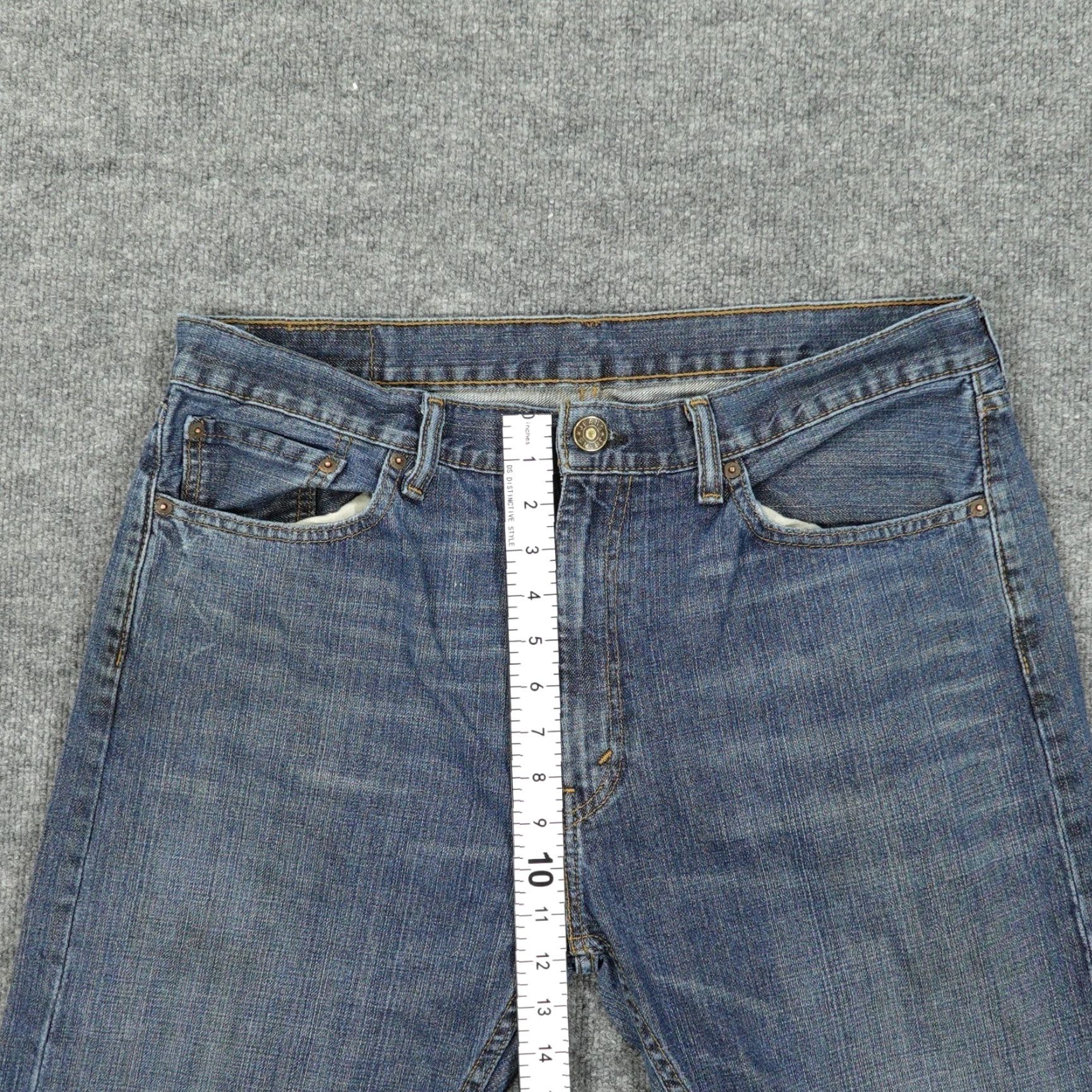 Levi's Levi's 505 Jeans Mens 36x29 Blue Regular Fit Straight Leg 100% Cotton Size US 36 / EU 52 - 4 Thumbnail