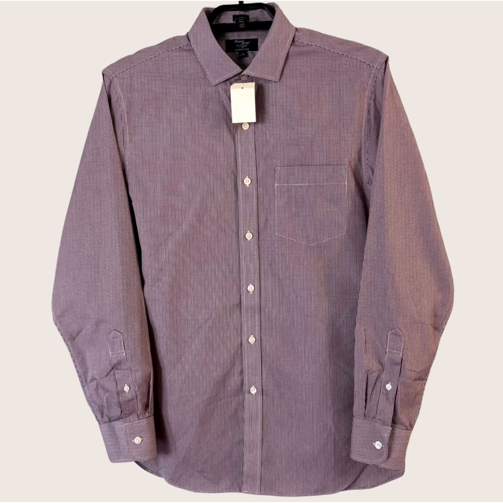 J.Crew J.Crew Gingham Plaid Button-Up L/S Shirt Red Men M 80's 2-Ply Cotton NEW Shirt Size US M / EU 48-50 / 2 - 1 Thumbnail