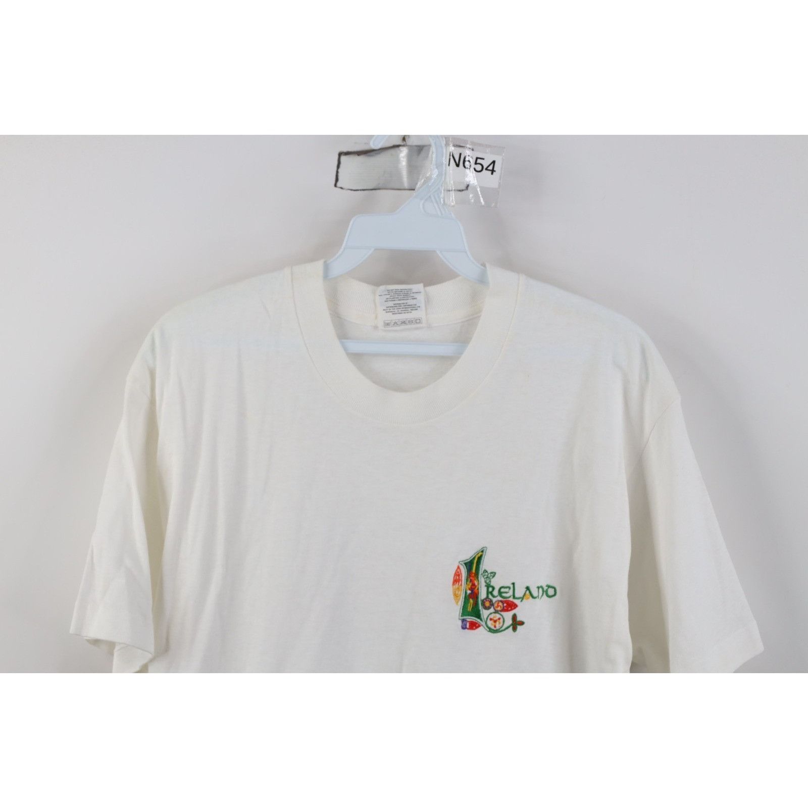Vintage Vintage 90s St Patricks Day Ireland Gaelic T-Shirt Size US M / EU 48-50 / 2 - 2 Thumbnail