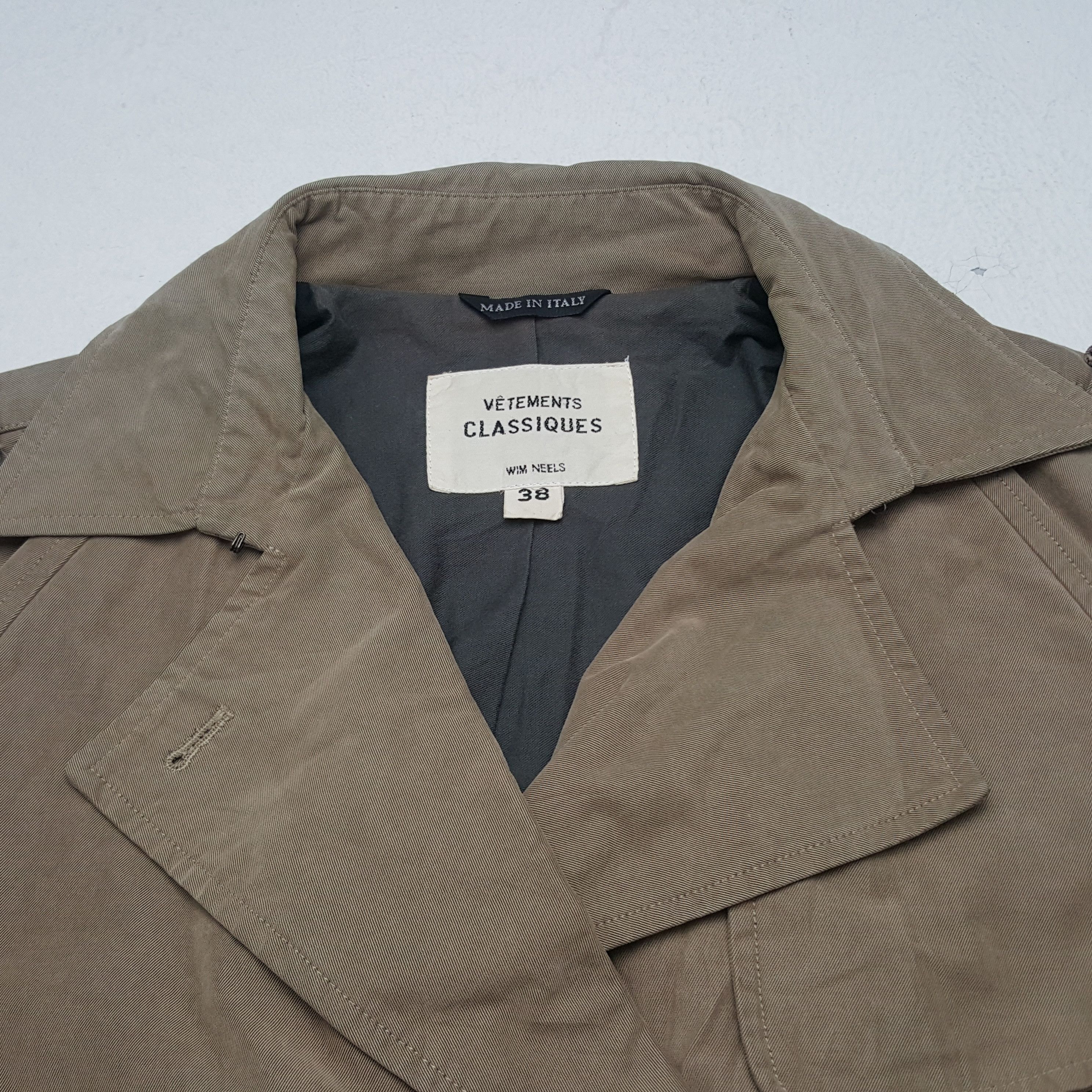 Vetements × Vintage Vintage Vetements Classiques Trench Coat Jacket Size XS / US 0-2 / IT 36-38 - 5 Thumbnail
