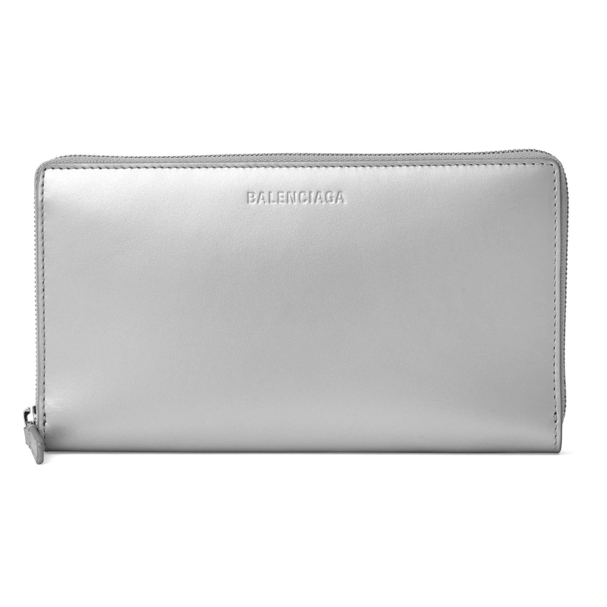 Balenciaga o1mt1gz0924 Size: OS / Essential Continental Wallet Silver Size ONE SIZE - 1 Thumbnail