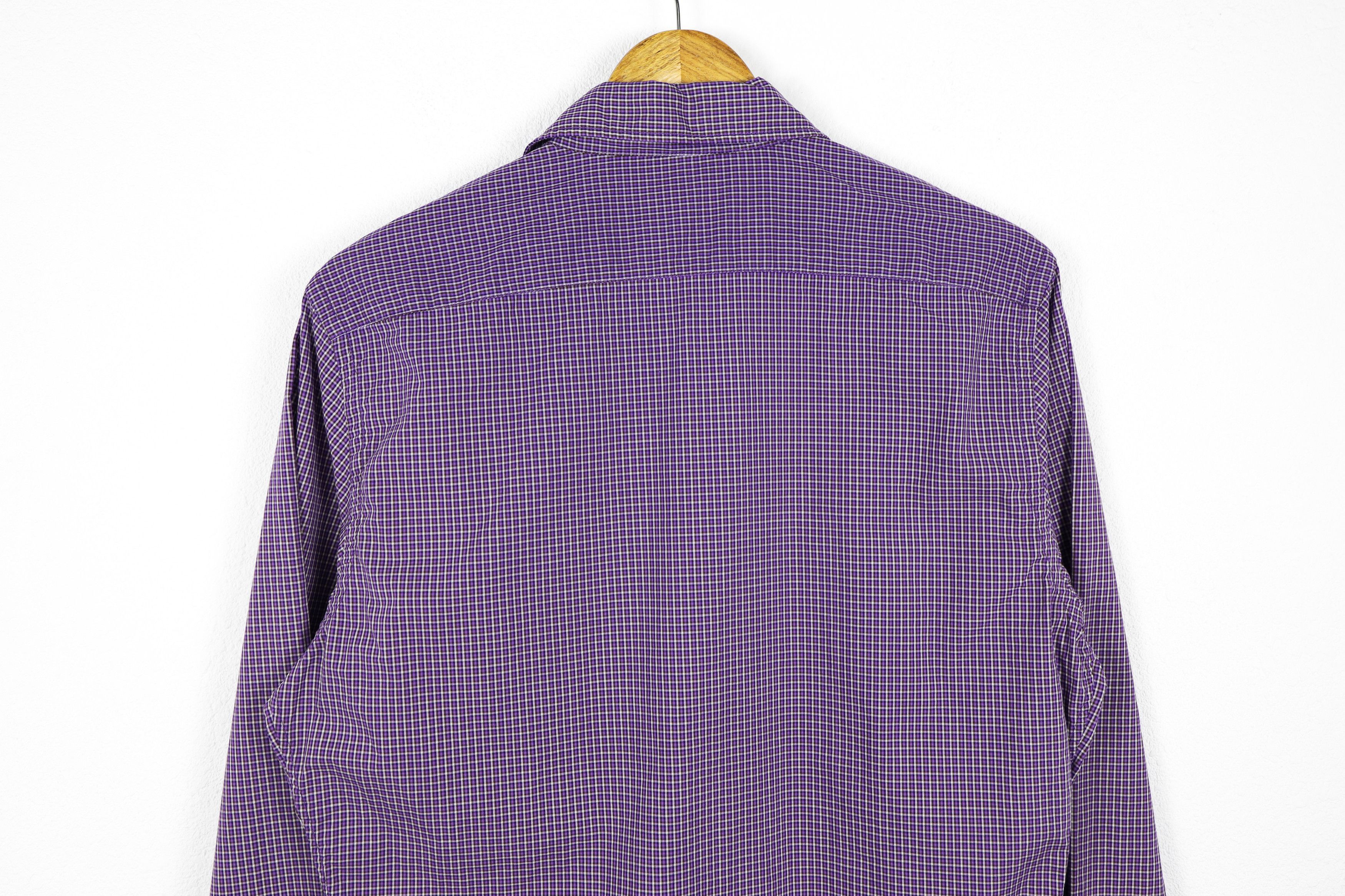Prada Prada Red Rubber Logo Multicolor Check Shirt Size US M / EU 48-50 / 2 - 8 Thumbnail