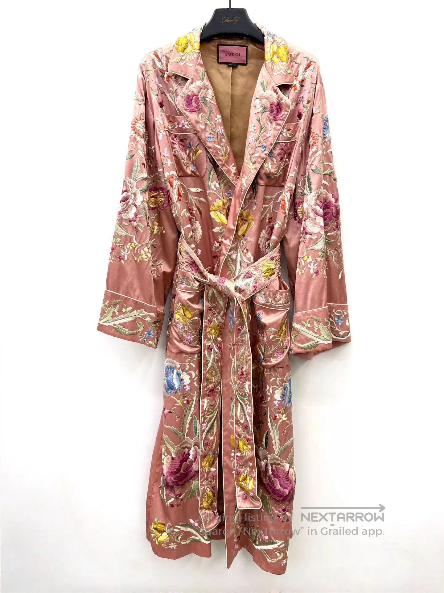 Gucci Gucci Floral Embroidered Silk Robe. Size US M / EU 48-50 / 2 - 1 Thumbnail