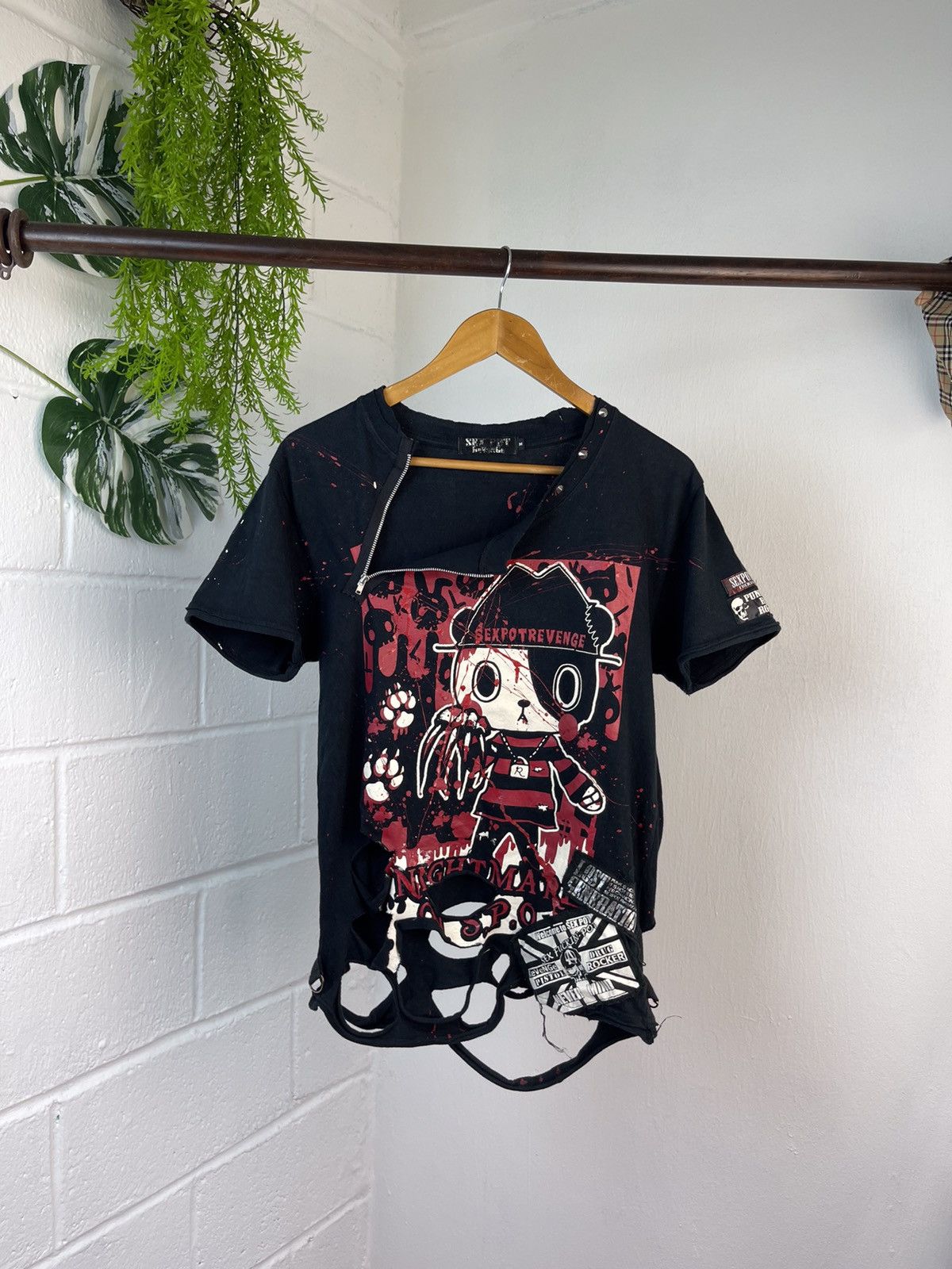 20471120 × Beauty Beast × Hysteric Glamour Sex Pot Revenge Killer Doll Punk Distressed Tee Size US M / EU 48-50 / 2 - 2 Thumbnail