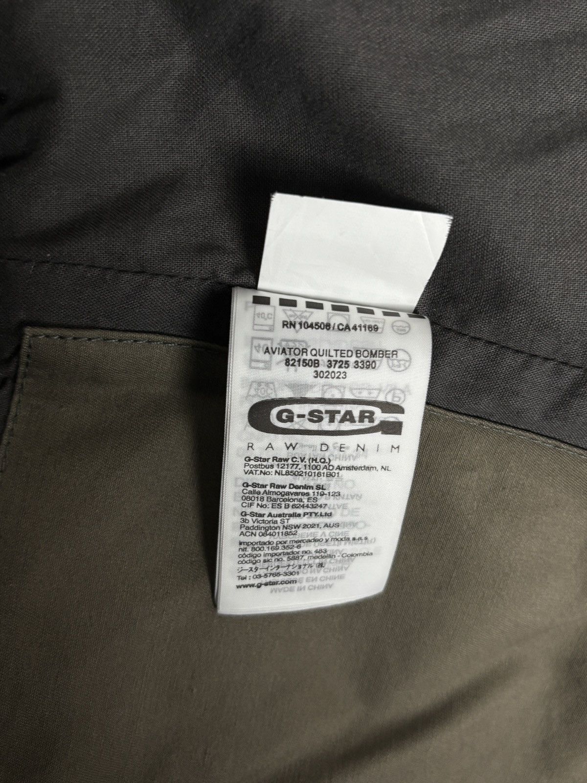 G-Star G-Star RAW Aviator Quilted Bomber Jacket MA1 Vintage Pilot Size US L / EU 52-54 / 3 - 14 Thumbnail