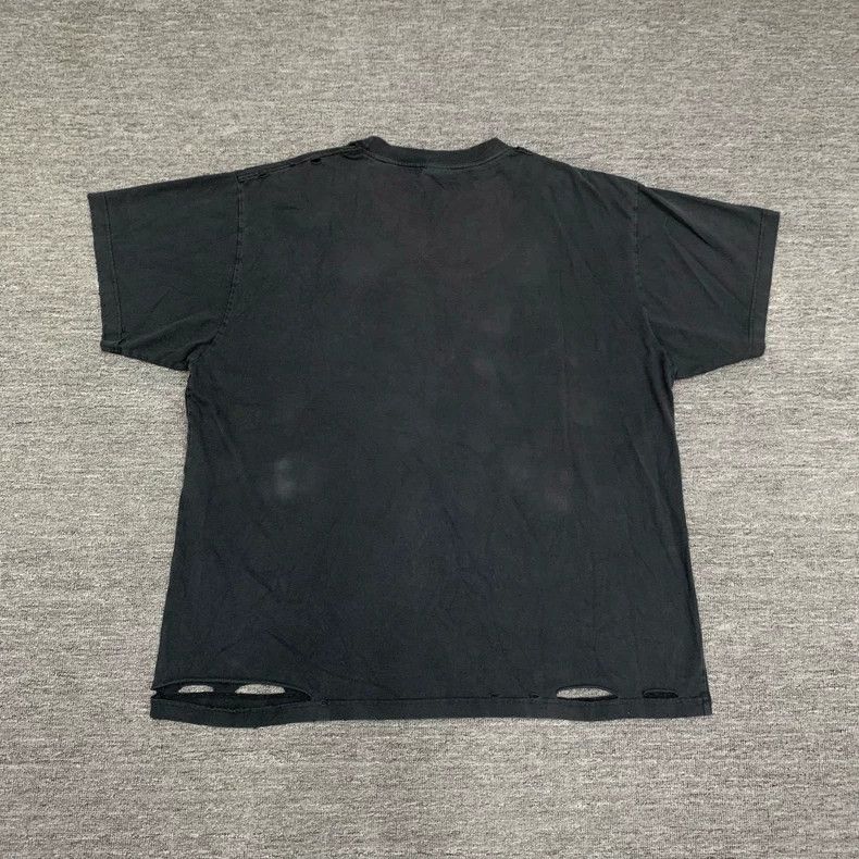 Balenciaga Balenciaga Black washed destroyed earth short sleeve Size US XL / EU 56 / 4 - 2 Thumbnail