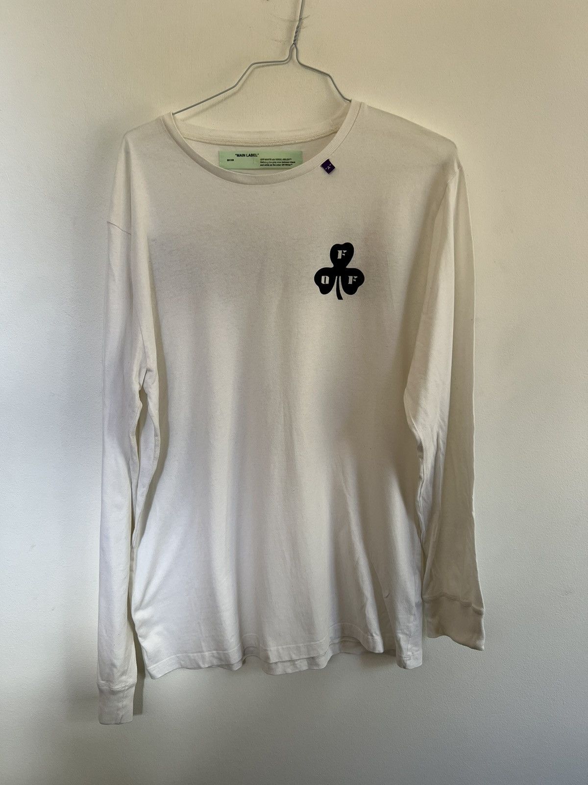 Off-White Off white Clover Long Sleeve TEE Size US L / EU 52-54 / 3 - 3 Thumbnail