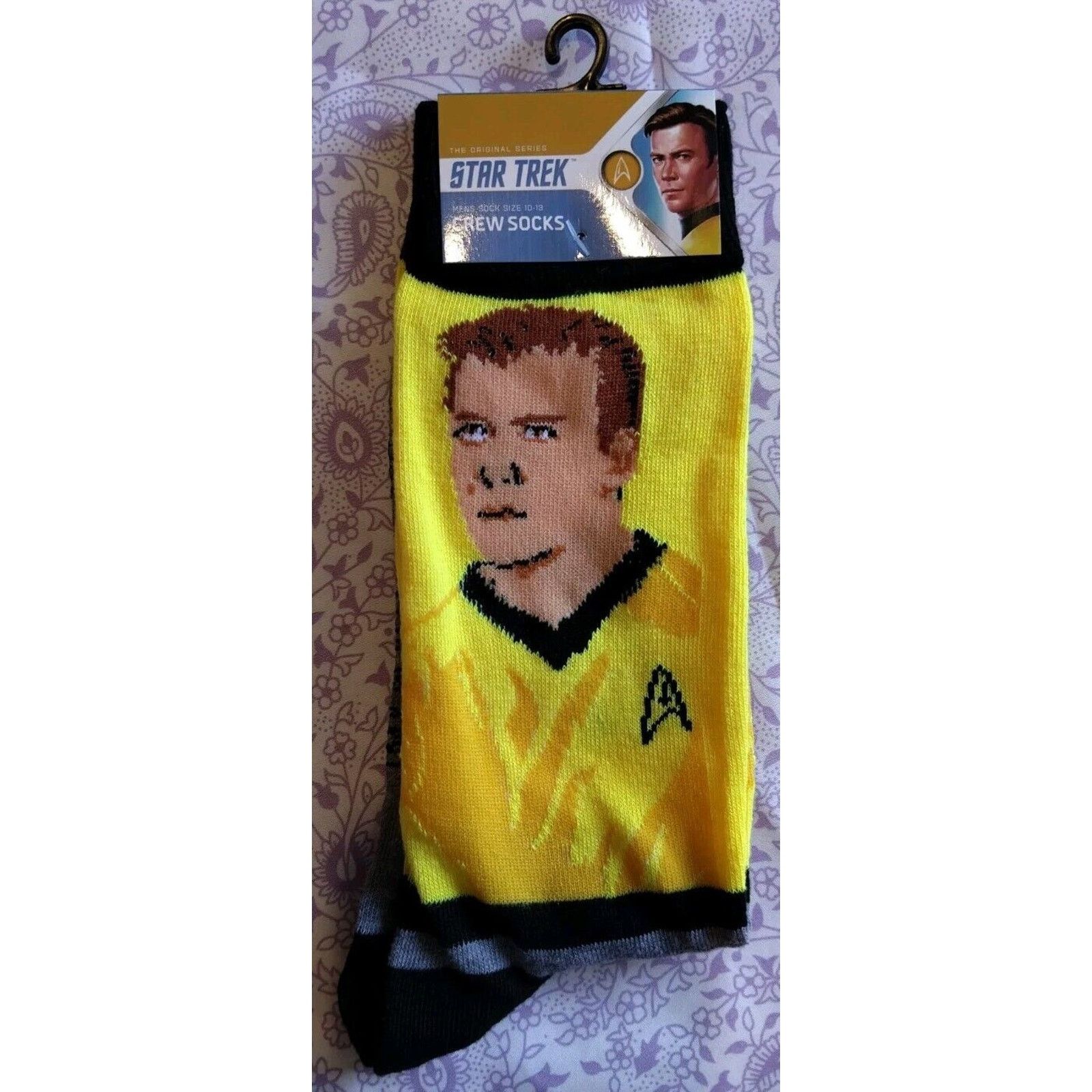Other NWT !! Official Star Trek Crew Socks Men, All 4 Pairs, 10-13 Size ONE SIZE - 2 Thumbnail