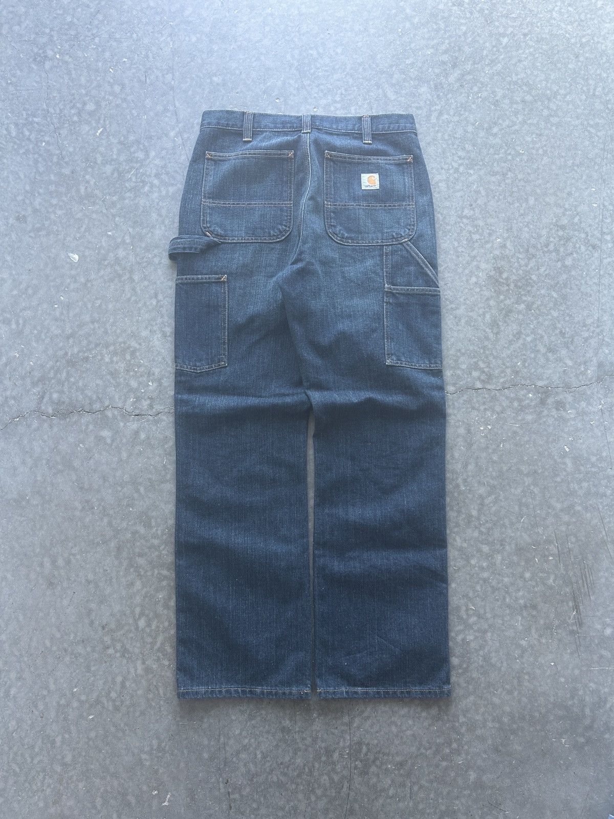 Carhartt × Vintage Vintage Y2K Carhartt Carpenter Denim Jeans Size US 33 - 1 Thumbnail
