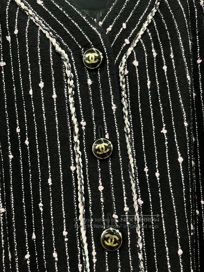 Chanel Chanel 23P black long coat Size S / US 4 / IT 40 - 2 Thumbnail