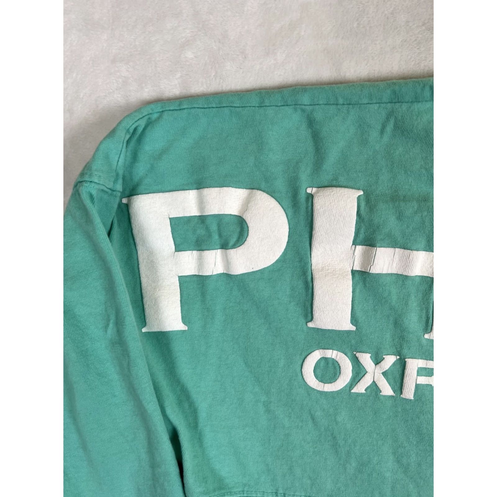 ESPIRIT Phi Mu Spirit Shirt Long Sleeve Oxford Ohio Teal Green Size Small Women Regular Cotton Spirit Jersey Vintage: No Size S / US 4 / IT 40 - 7 Thumbnail