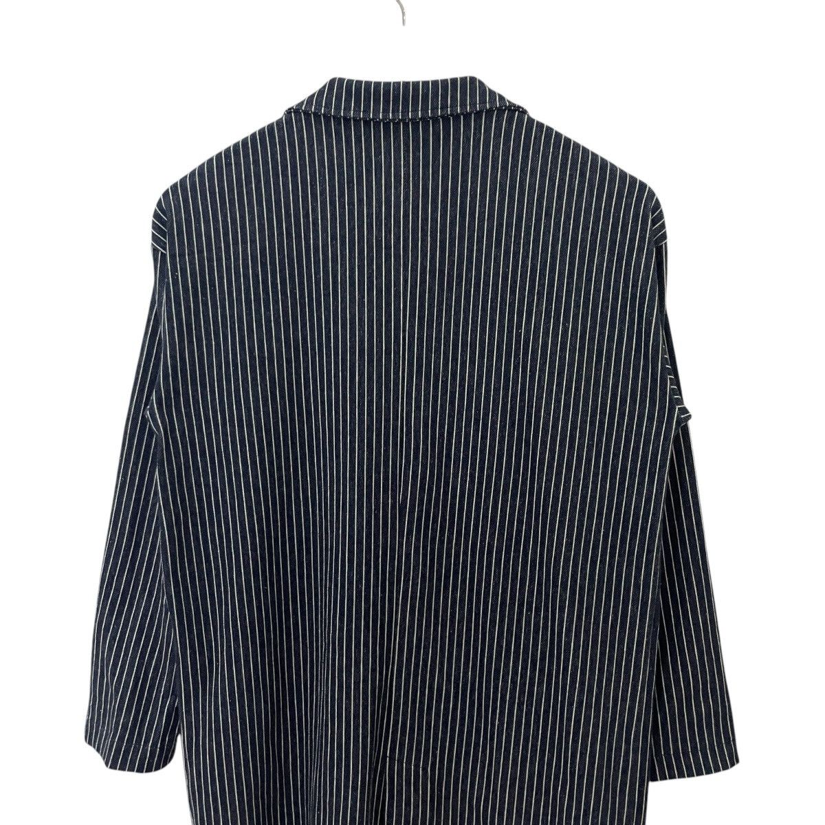 Japanese Brand Vintage Y2k Any Farm Japan Hickory Stripe Jacket Size L / US 10 / IT 46 - 8 Thumbnail