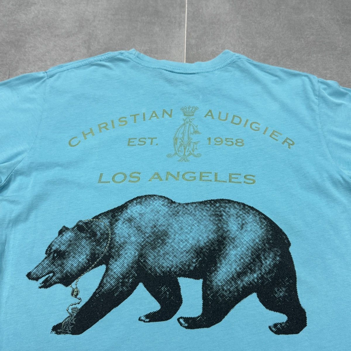 Christian Audigier × Ed Hardy Christian Audigier Los Angeles Bears Y2K Hip Hop Rap T-Shirt Size US S / EU 44-46 / 1 - 17 Thumbnail