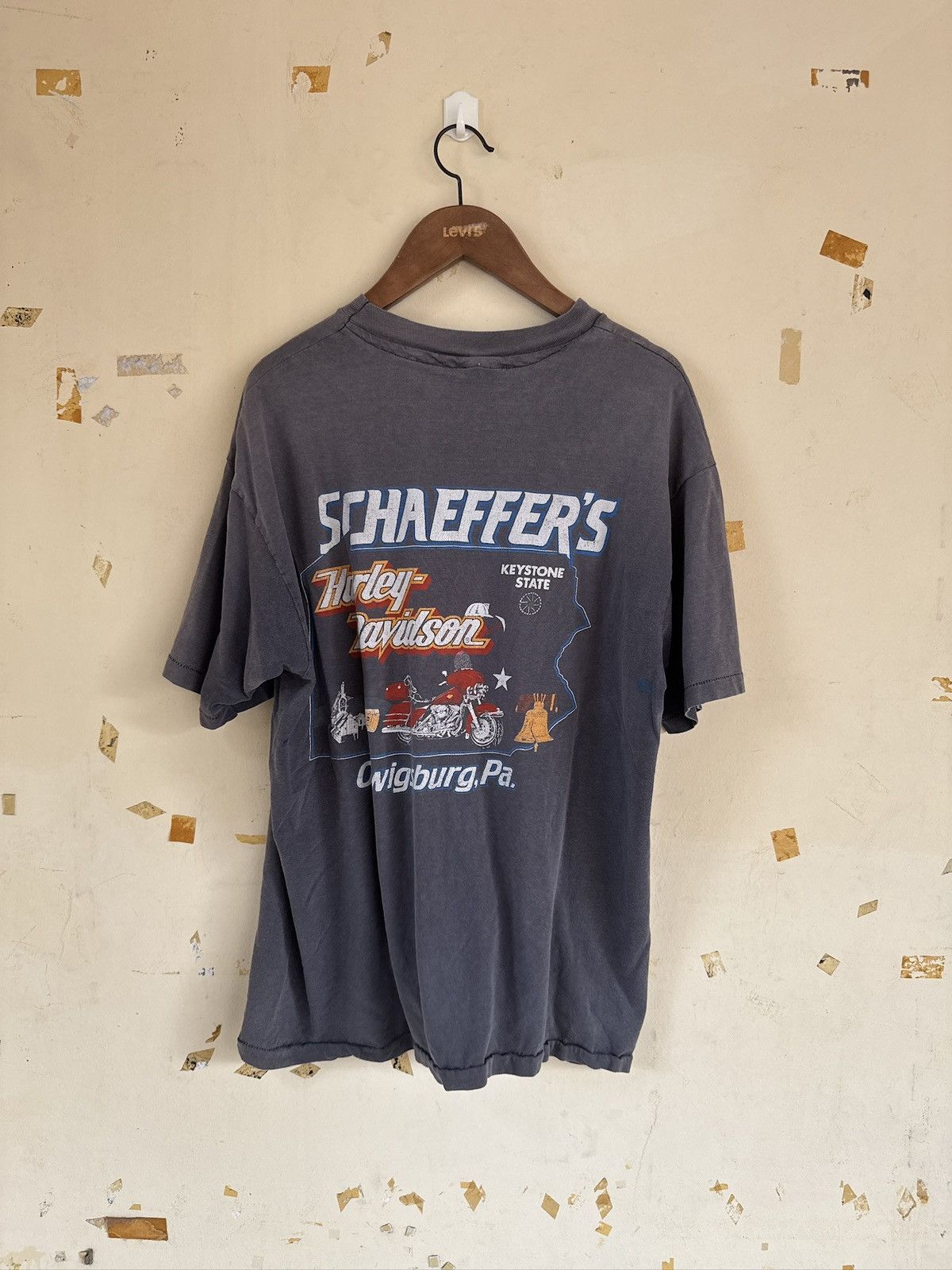 Harley Davidson *RARE* 1989 80s VINTAGE HARLEY DAVIDSON RACING SCOTT PARKER Size US XL / EU 56 / 4 - 3 Thumbnail
