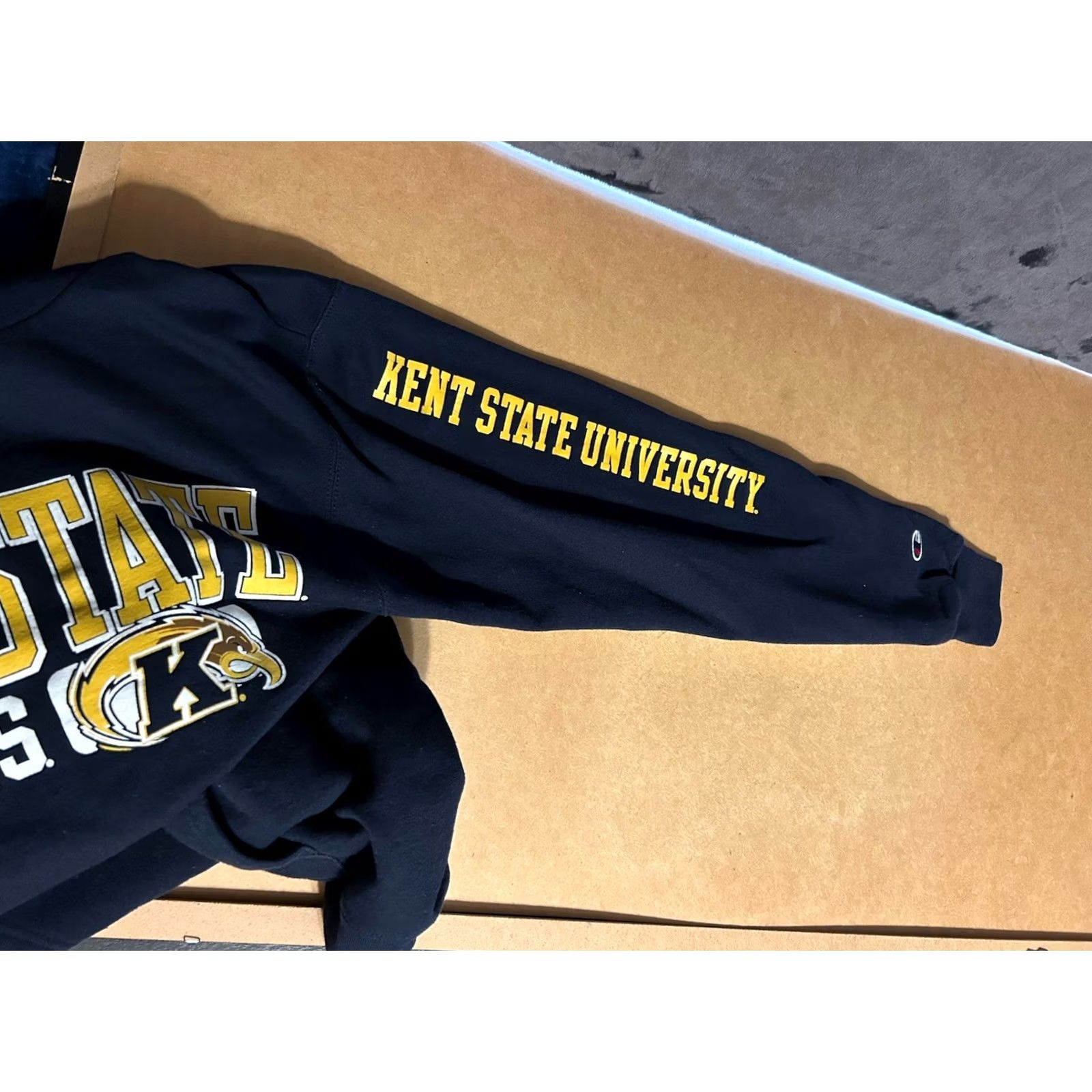 Champion VINTAGE Kent State University Flashers Hoodie Pullover Adult Small Navy Champion Size US S / EU 44-46 / 1 - 7 Thumbnail