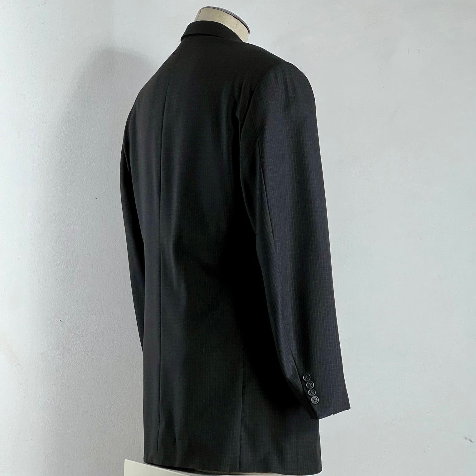 Corneliani Corneliani Italy Men's Dark Grey Wool Blazer Jacket 46 L Size 46L - 13 Thumbnail
