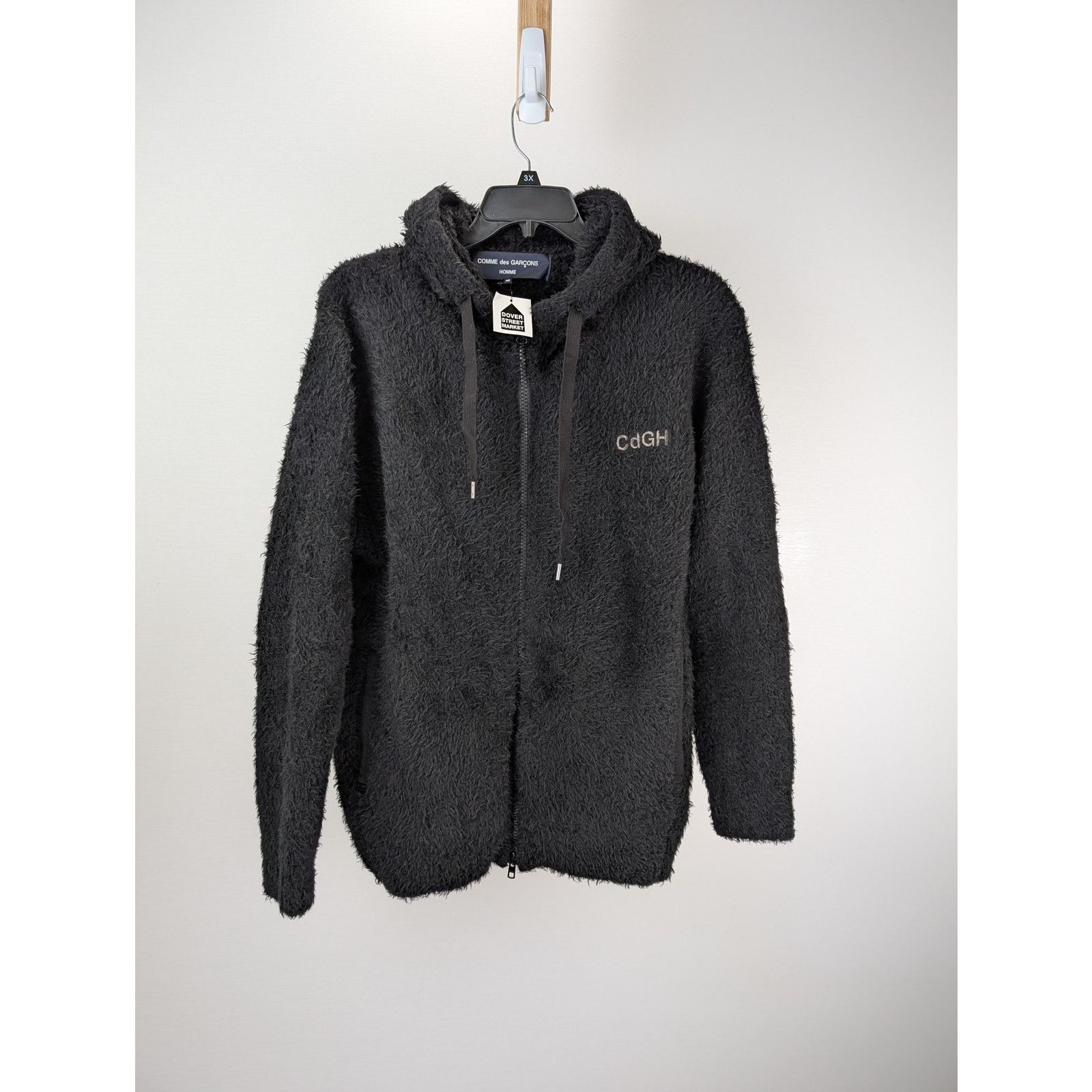 Comme des Garcons o1rshd1 Logo-Embroidery Hooded Jacket in Black Size US M / EU 48-50 / 2 - 8 Thumbnail
