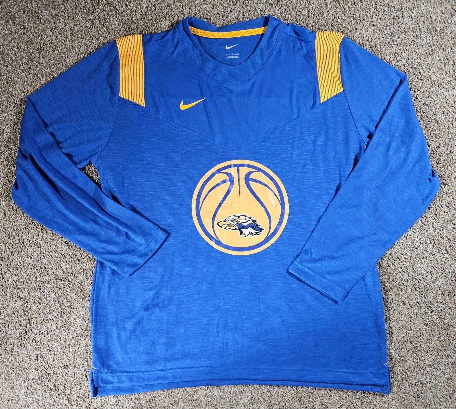 Nike Nike Drifit Long Sleeve Eagles Basketball Shirt Blue XL Size US XL / EU 56 / 4 - 1 Thumbnail