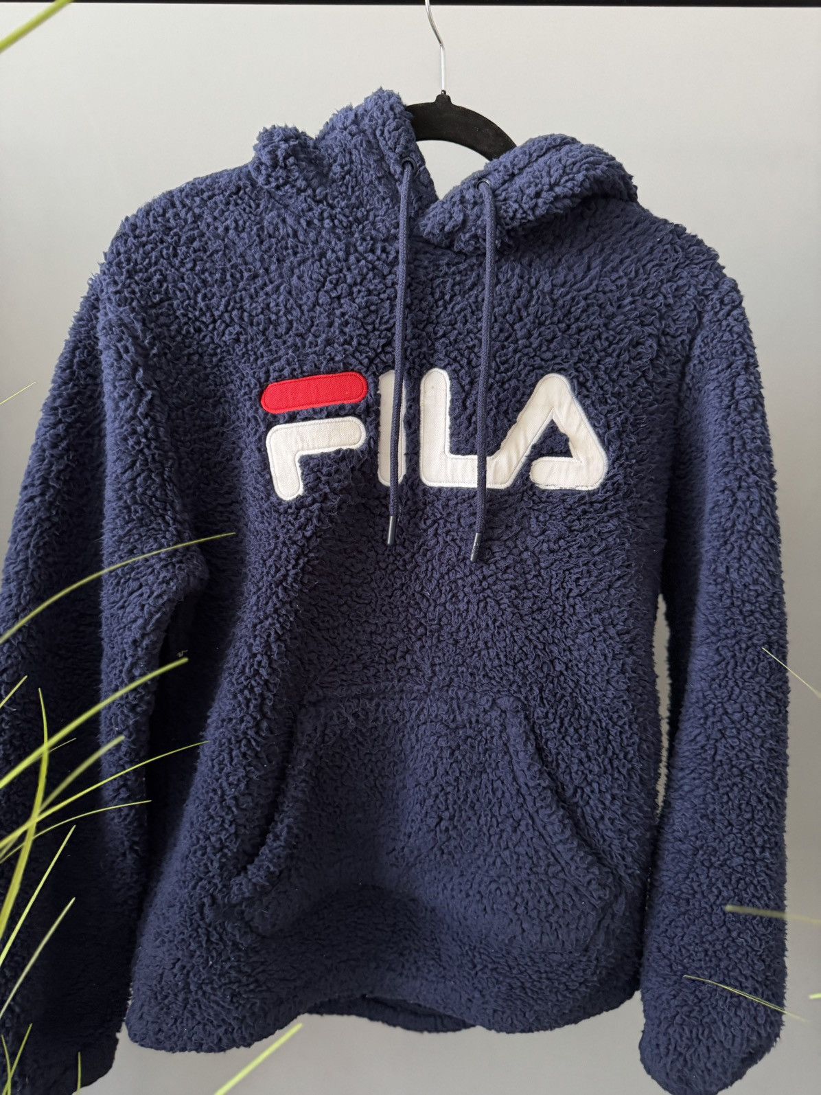 Fila teddy bog logo hoodie