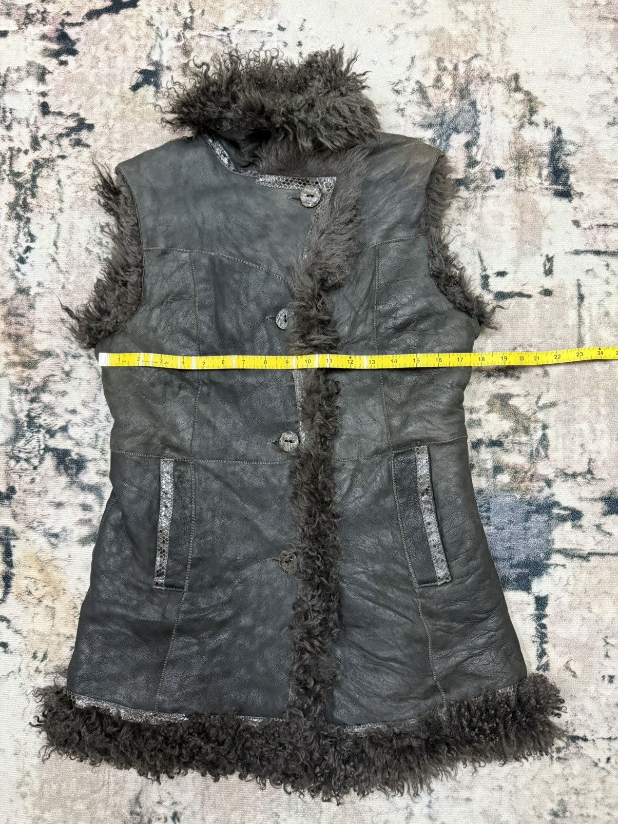 Robert Comstock Vintage Robert Comstock Fur Suede Leather Jacket Vests Size US S / EU 44-46 / 1 - 16 Thumbnail