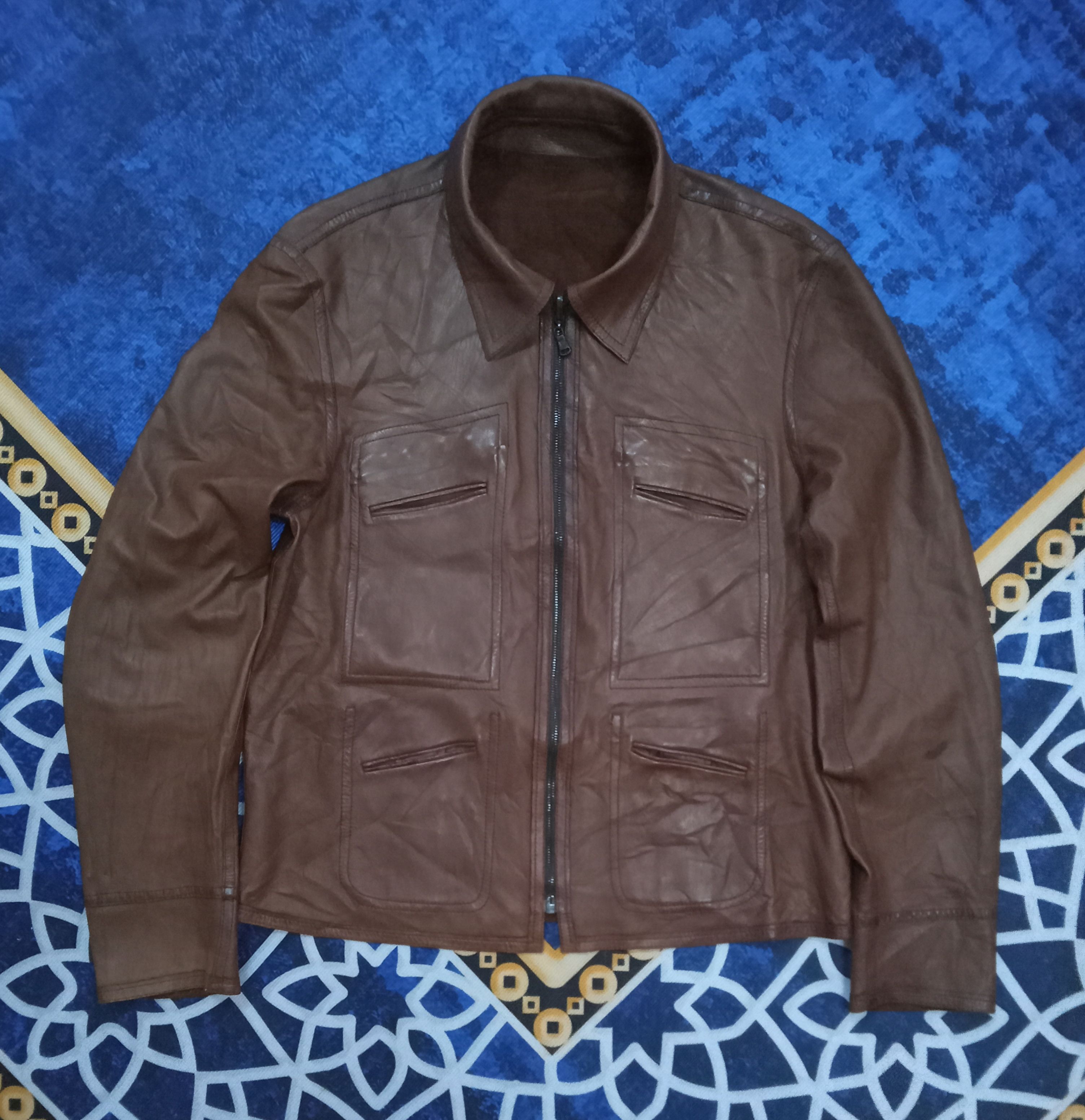 Giorgio Armani Armani Collezioni Giorgio Armani Reversible Leather Jacket Size US M / EU 48-50 / 2 - 3 Thumbnail