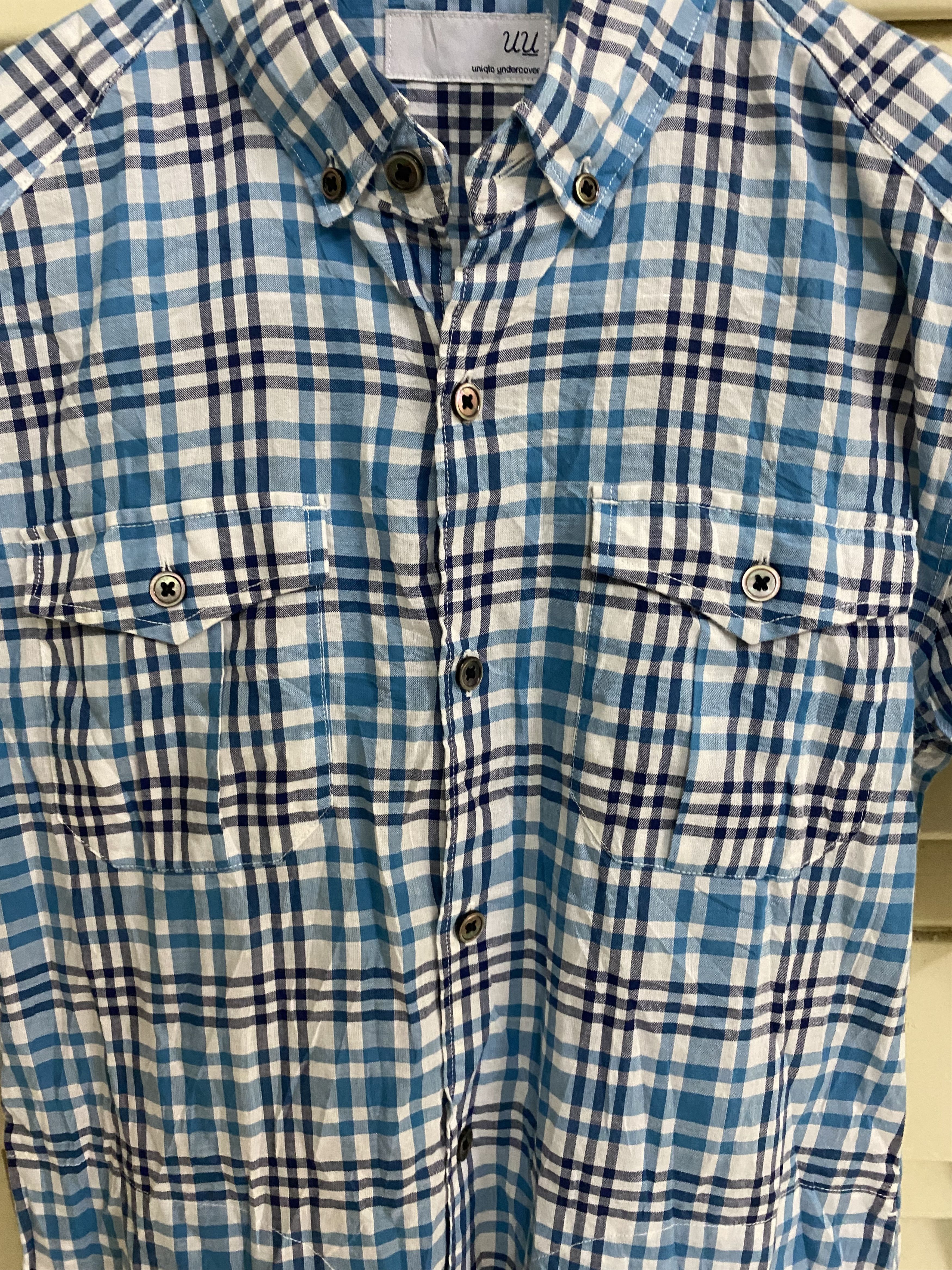 Undercover × Uniqlo UU Undercover x Uniqlo Double Pocket Plaid Shirt Size US S / EU 44-46 / 1 - 2 Thumbnail