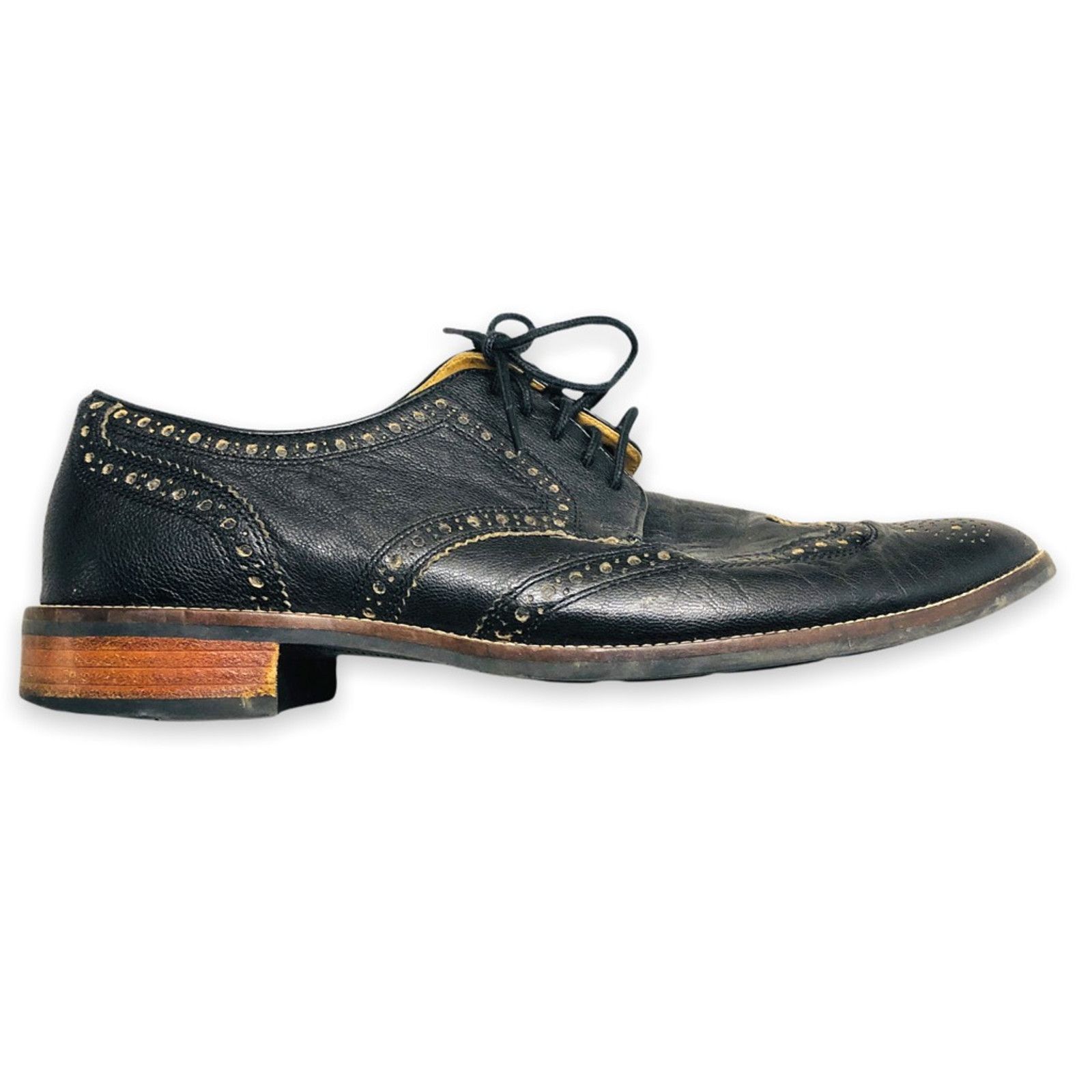 Cole Haan Cole Haan Shoes Lenox Hill Grand Brogue Wingtips Black 10.5 Size US 10.5 / EU 43-44 - 1 Thumbnail