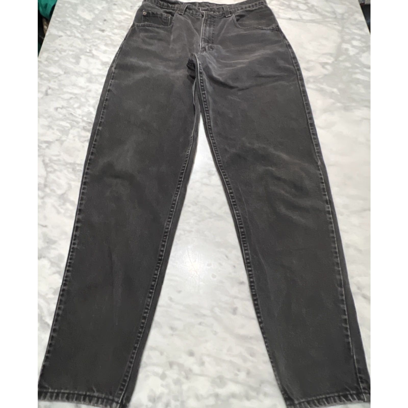 Levi's VINTAGE Levi’s 560 Black Jeans Men 32x34 Loose Fit Tapered Leg Faded Rockabilly 1990s Mens Size US 32 / EU 48 - 4 Thumbnail