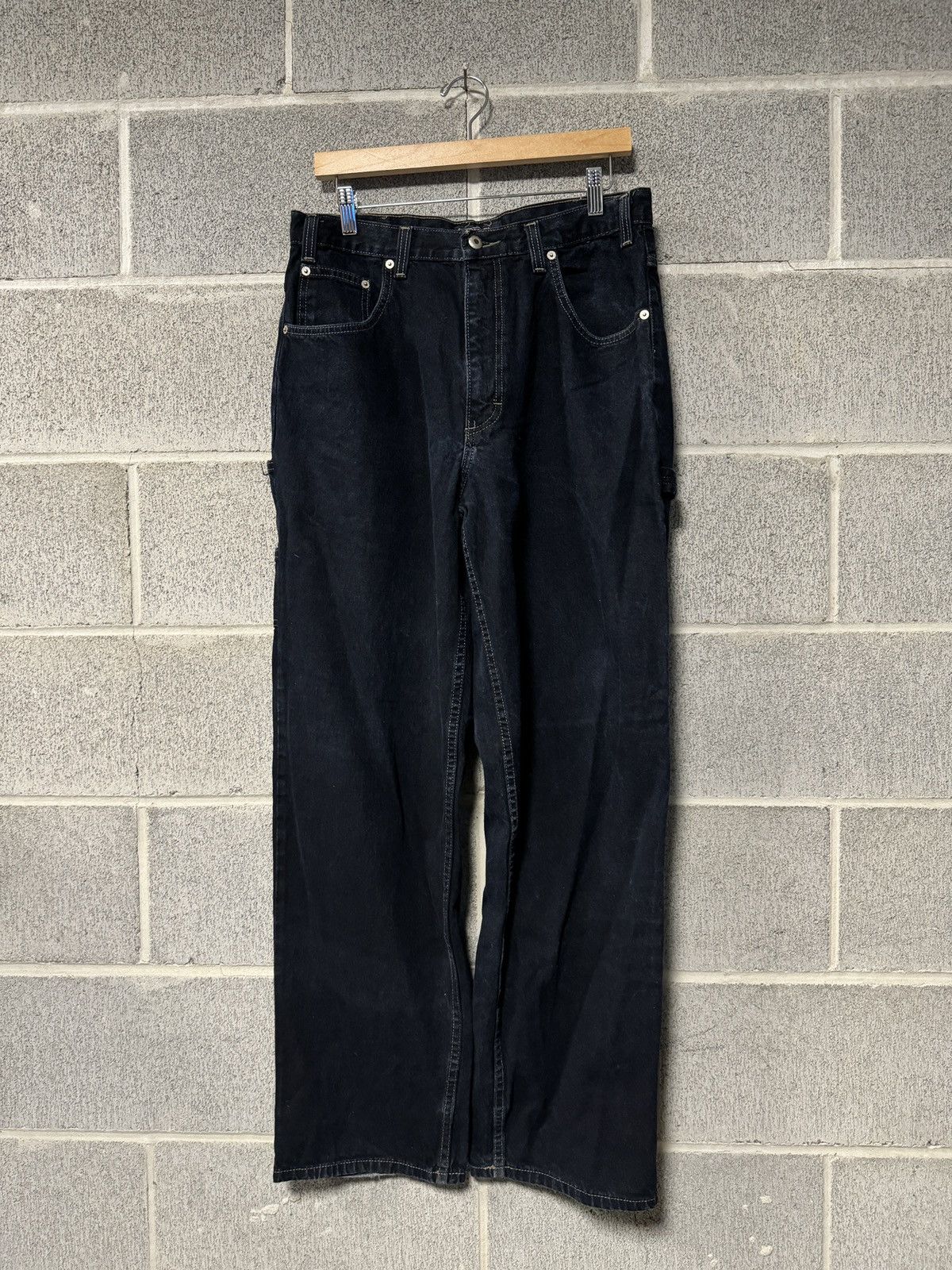Gap Vintage Gap Dark Blue Denim Carpenter Work Jeans Size US 32 / EU 48 - 7 Thumbnail