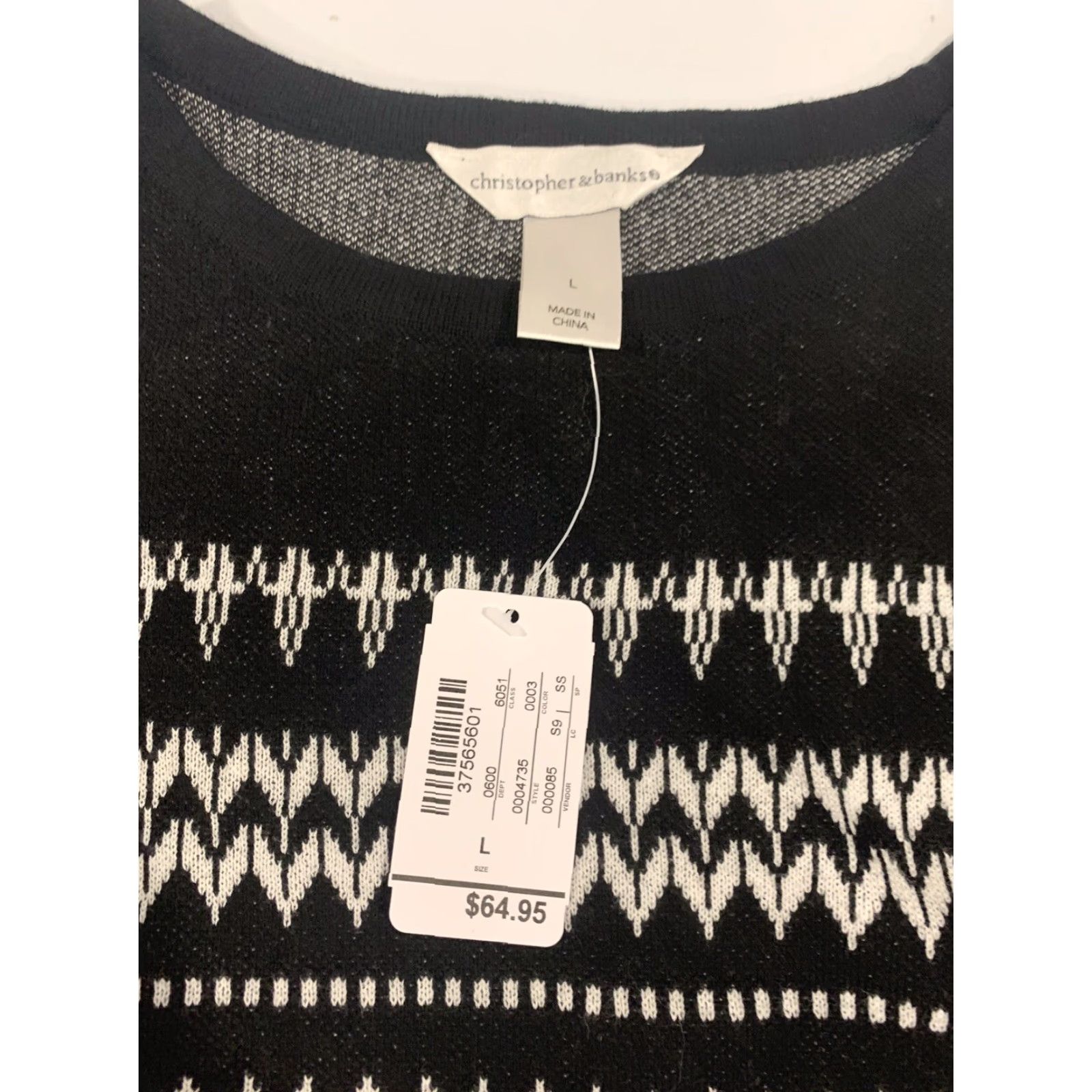 Vintage VINTAGE CHRISTOPHER & BANKS Women’s Dress Tunic Blouse Top Cotton Rayon Size Large Size L / US 10 / IT 46 - 4 Thumbnail