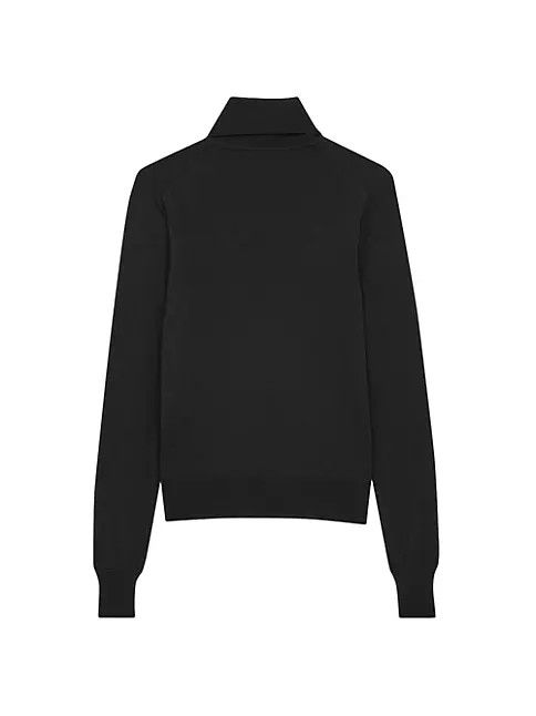 Saint Laurent Paris o1bcso1str0924 Turtleneck Sweater in Black Size US L / EU 52-54 / 3 - 2 Thumbnail