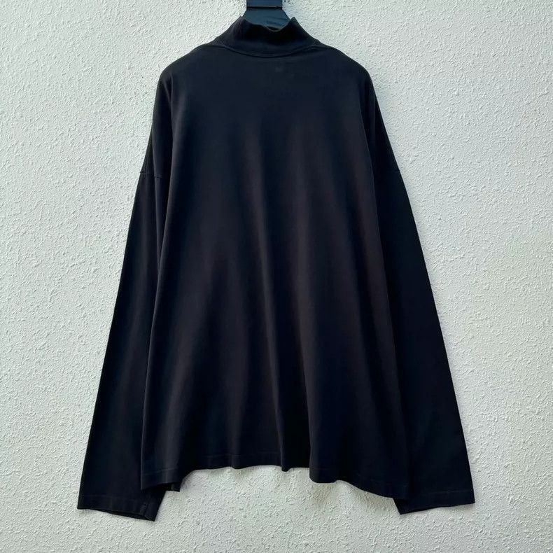 Balenciaga Balenciaga Buckle Velvet Logo High Neck Long Sleeve Size US XS / EU 42 / 0 - 2 Thumbnail