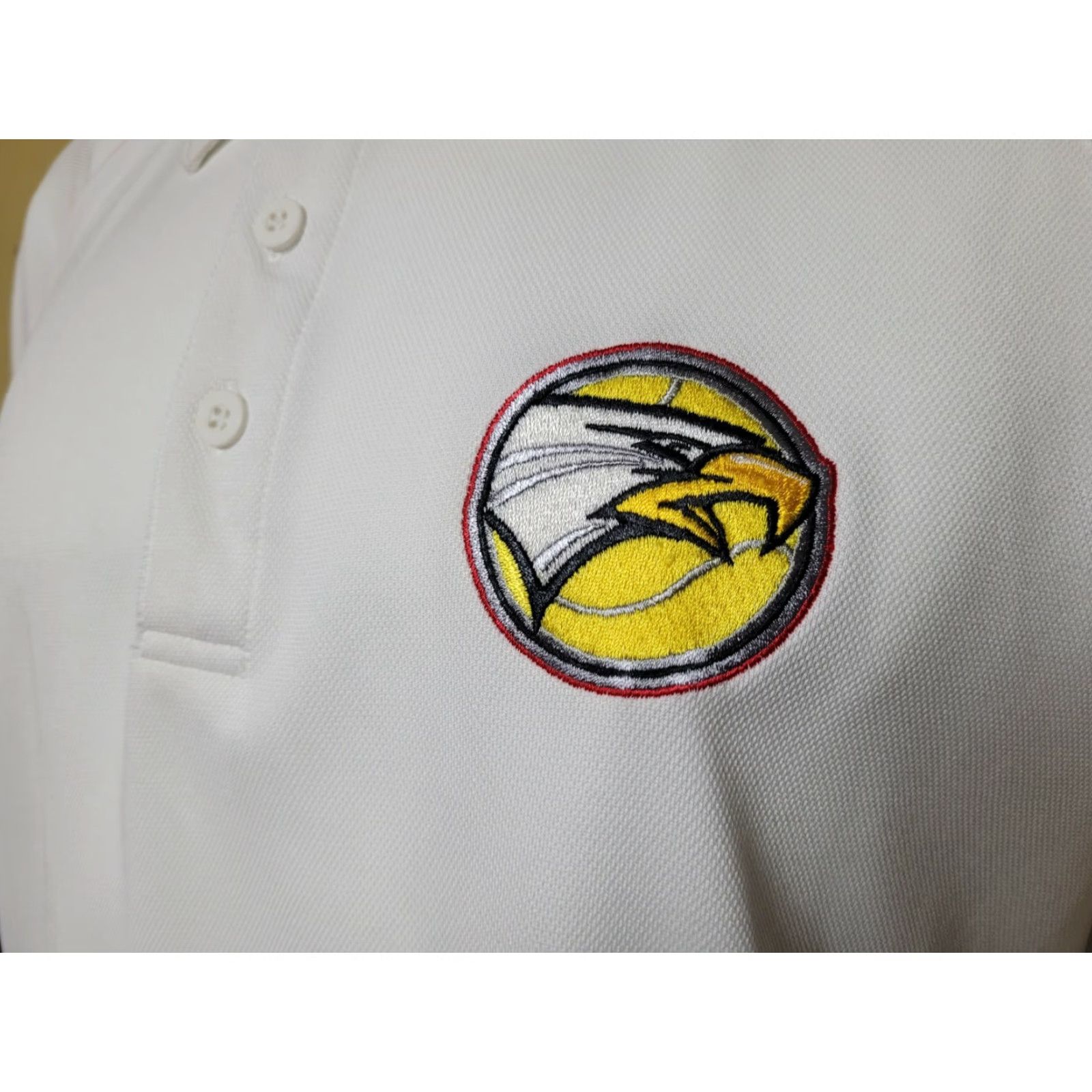 Holloway Frankenmuth Eagles Polo Shirt XL White Holloway Men Polo Short Sleeve 100% Polyester Size US XL / EU 56 / 4 - 2 Thumbnail