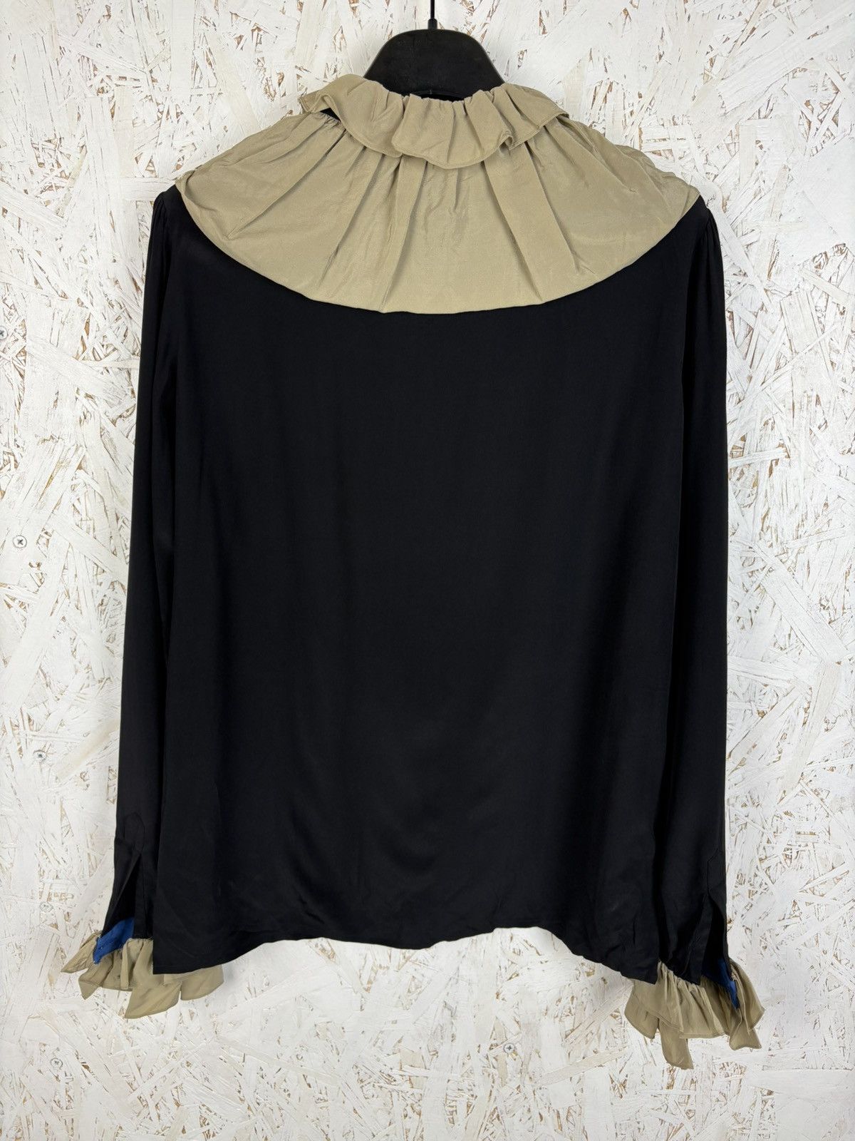 Saint Laurent Paris 90s Saint Laurent Rive Gauche Silk Blouse Bow Collar 36 Size XS / US 0-2 / IT 36-38 - 4 Thumbnail
