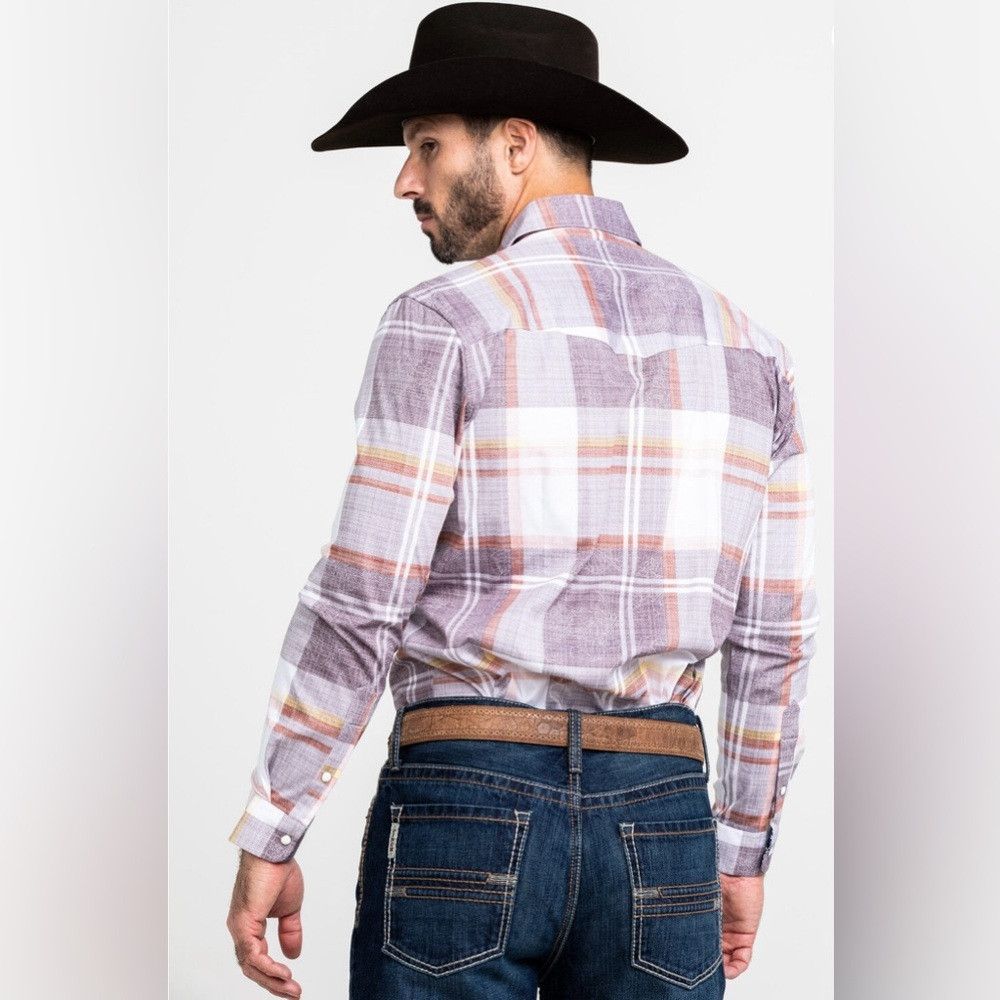 Scully SCULLY SIGNATURE SOFT SERIES MEN'S LARGE PLAID SNAP LONG SL Size US L / EU 52-54 / 3 - 2 Thumbnail