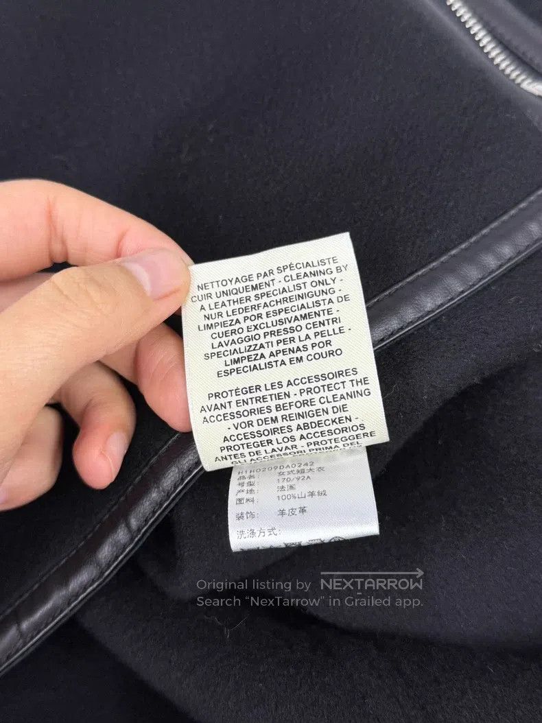 Hermes Hermes Black Cashmere and Leather Blended Jacket Size M / US 6-8 / IT 42-44 - 6 Thumbnail