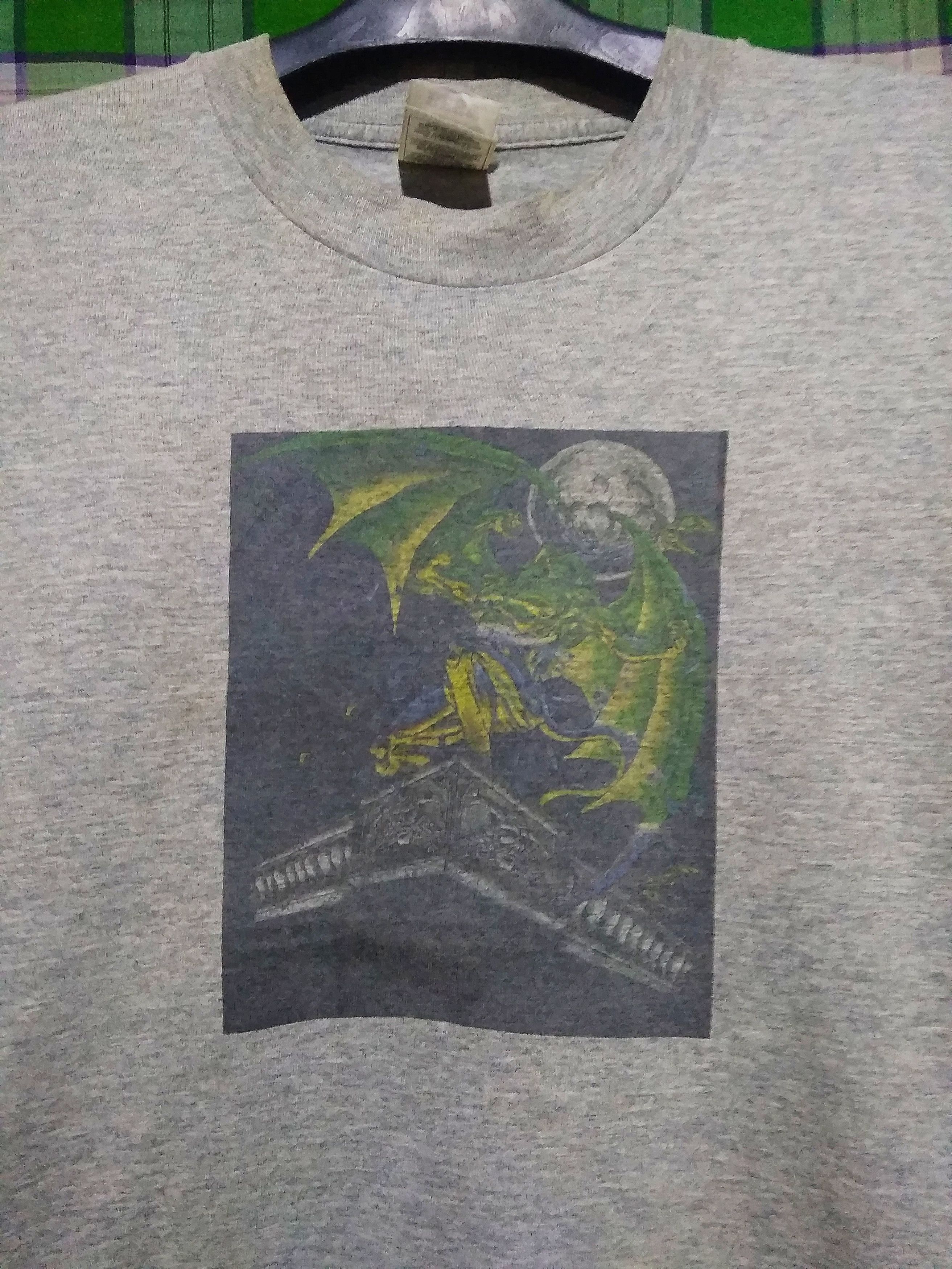 Vintage Vintage 90s Gargoyle Liquid Blue AOP reference t shirt Size US S / EU 44-46 / 1 - 1 Thumbnail