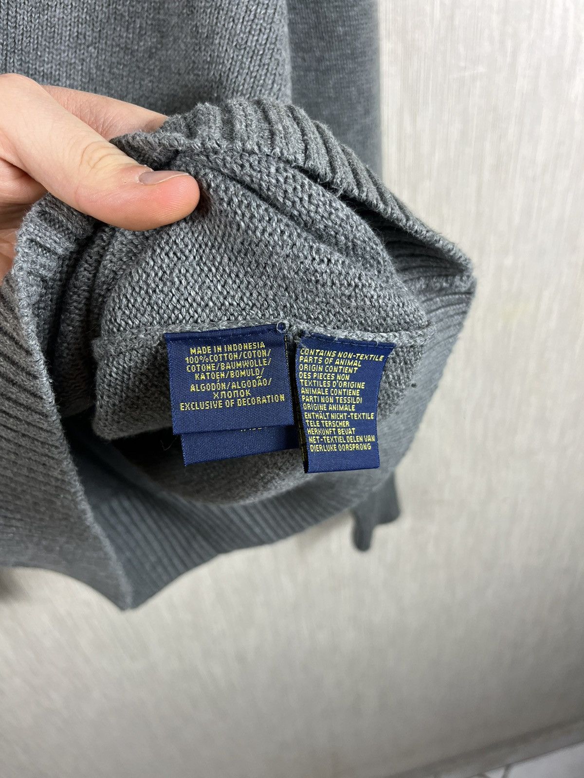 Polo Ralph Lauren × Ralph Lauren Polo Ralph Lauren vintage cotton sweater button up half zip Size US M / EU 48-50 / 2 - 15 Thumbnail