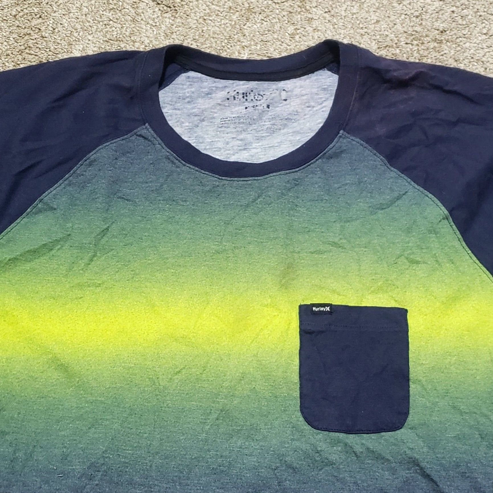 Hurley Hurley Shirt T-Shirt Short Sleeve Pocket Adult Men's XL Multicolor 90s? Size US XL / EU 56 / 4 - 2 Thumbnail