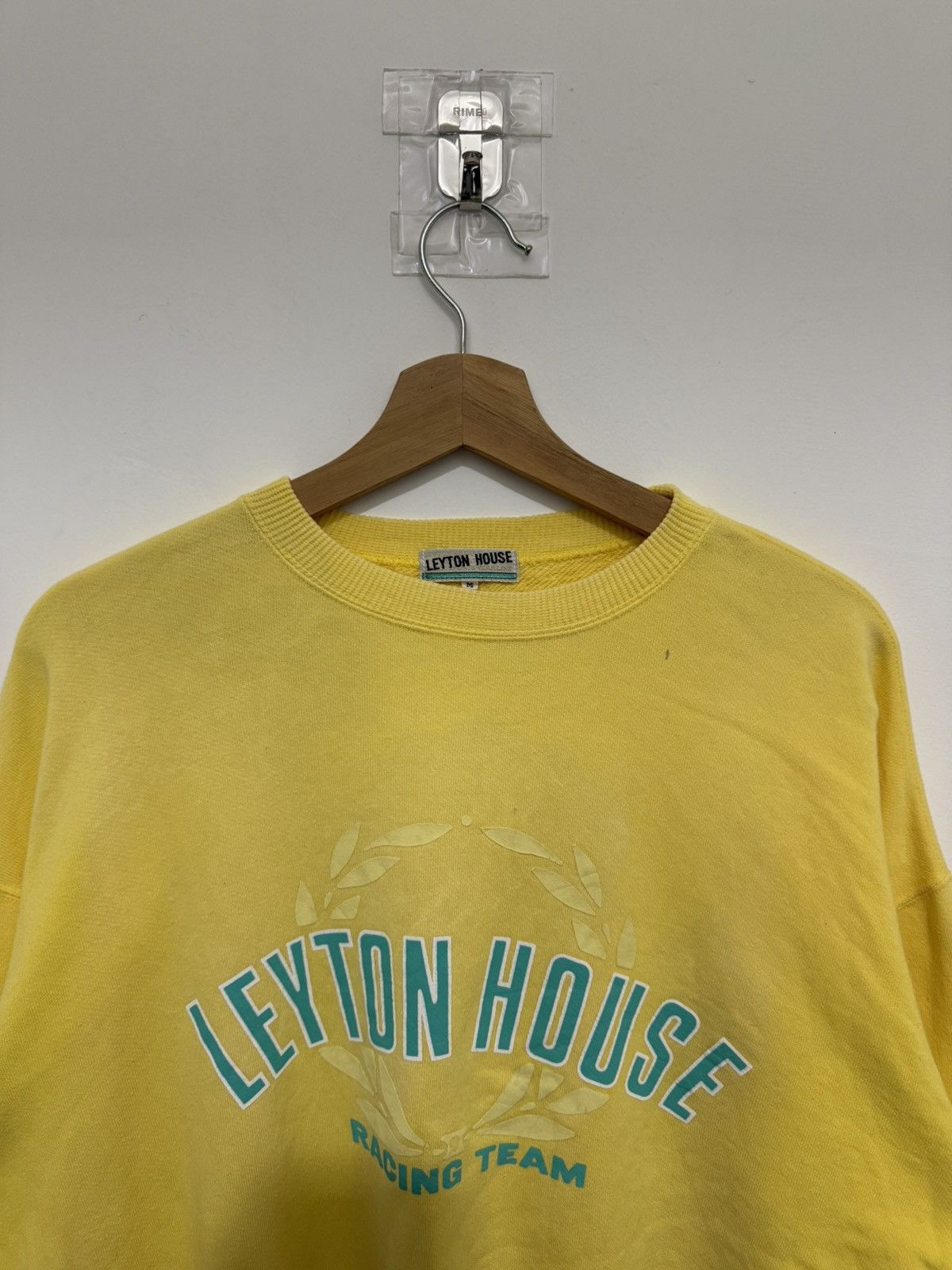 Japanese Brand Vintage Japanese Brand Leyton House Racing Yellow Sweatshirt Size US L / EU 52-54 / 3 - 3 Thumbnail