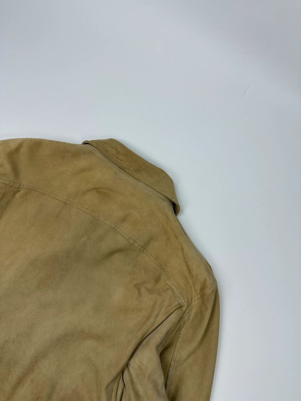 Armani Armani Jeans 90’s Cargo Pockets Suede Leather Bomber Jacket Size US L / EU 52-54 / 3 - 8 Thumbnail